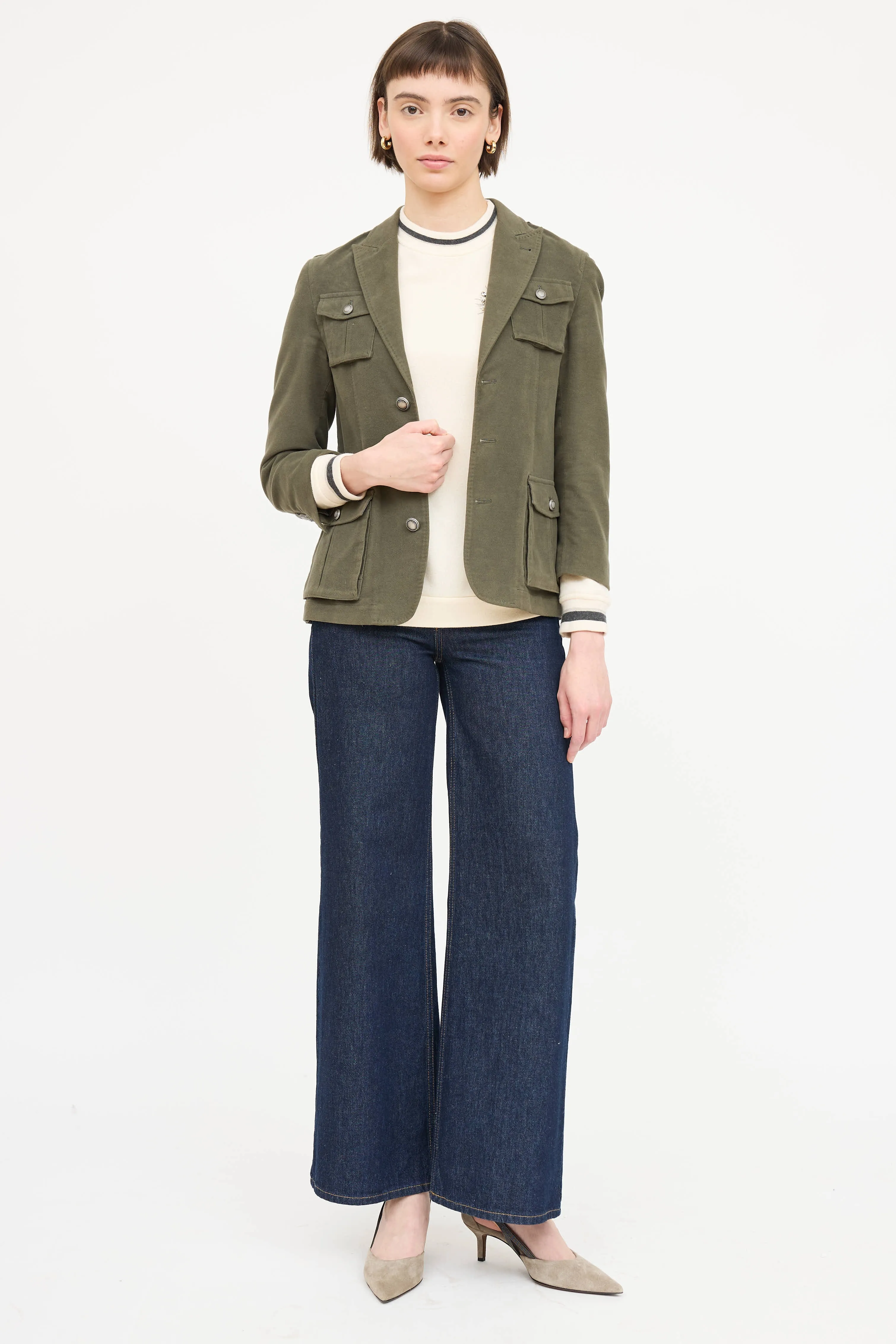 Cotton Cashmere Blazer sold by VSP Consignment product image thumbnail 5