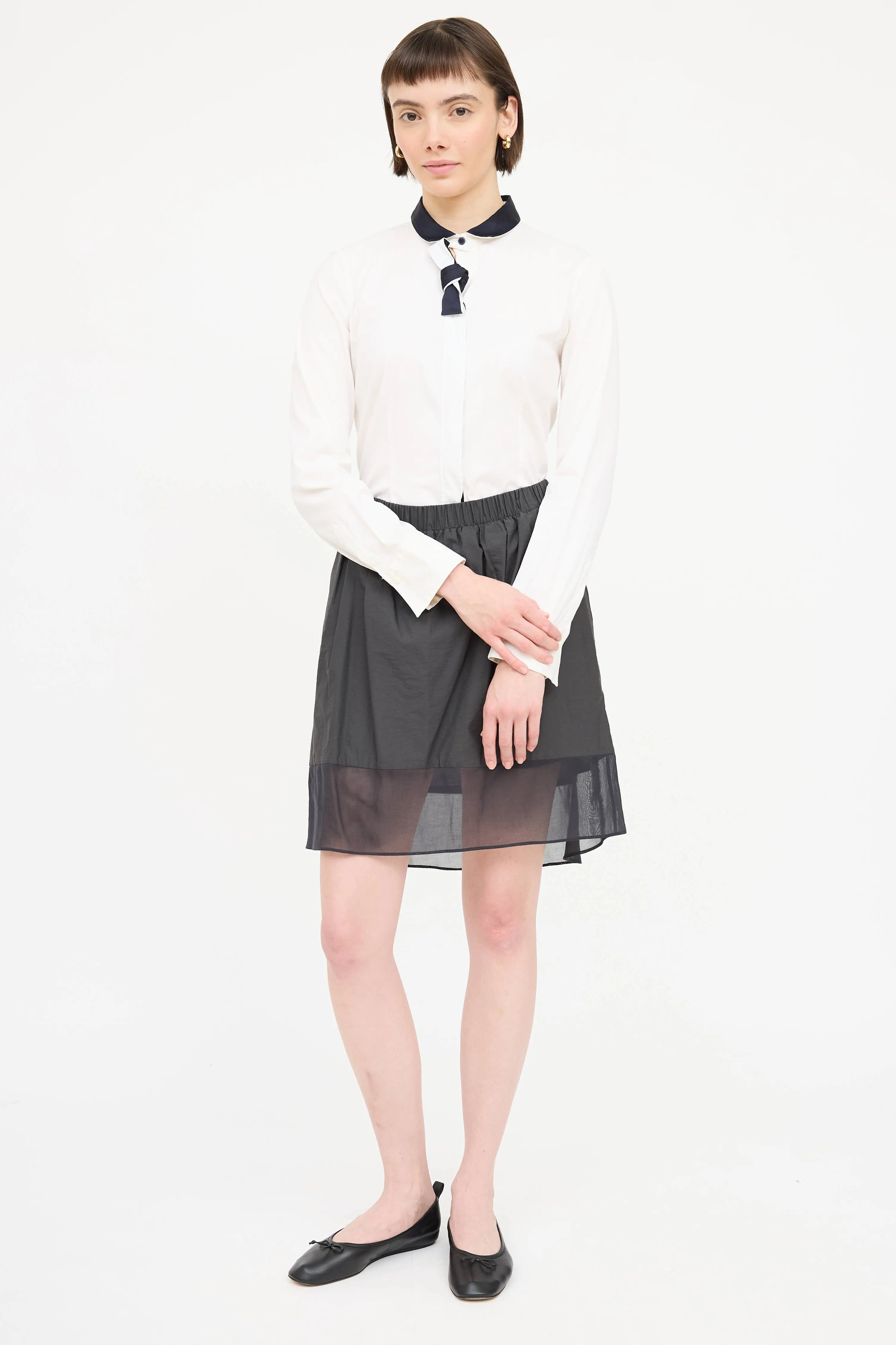 Bow Tie Button Up Shirt sold by VSP Consignment product image thumbnail 5