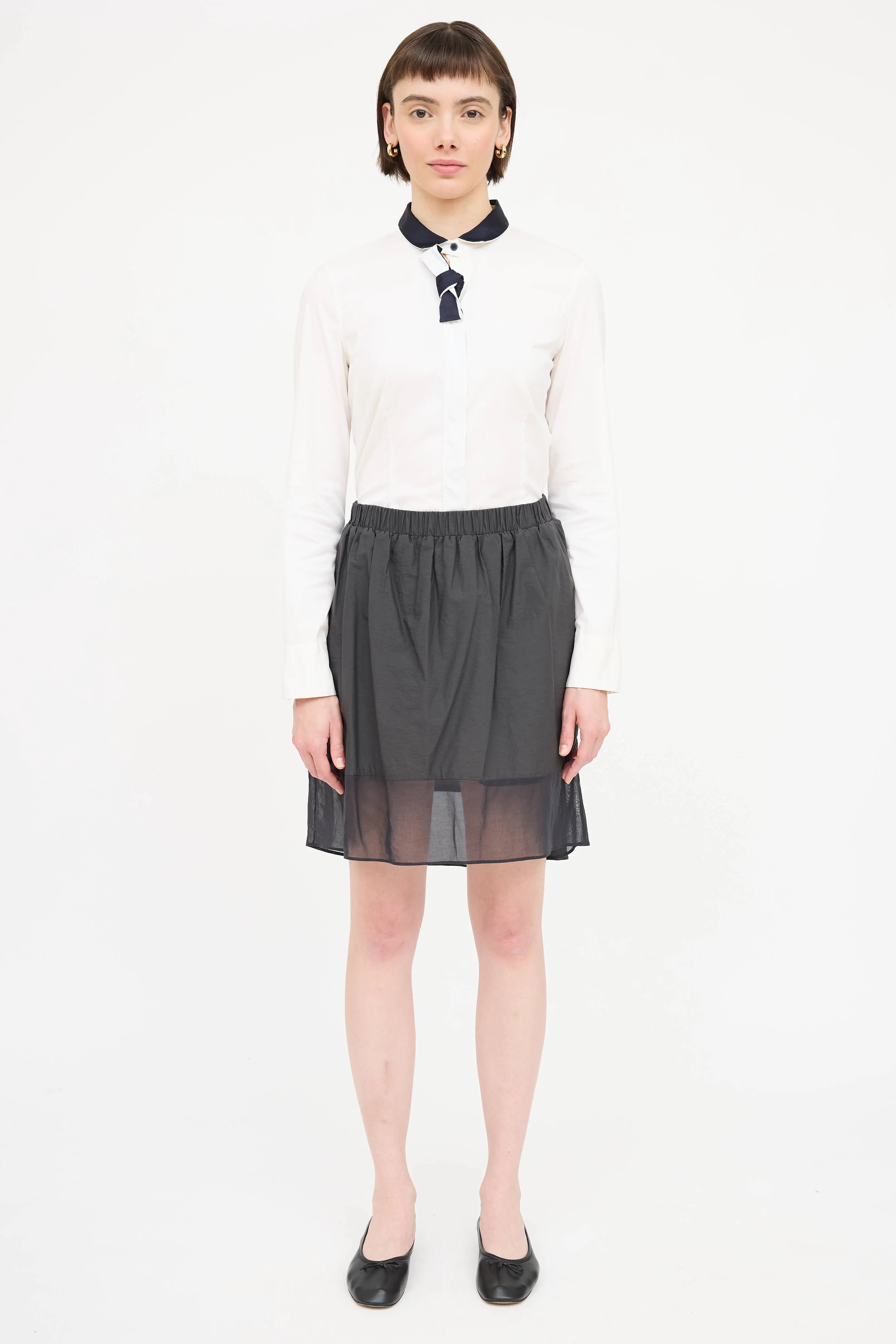 Bow Tie Button Up Shirt sold by VSP Consignment product image thumbnail 2