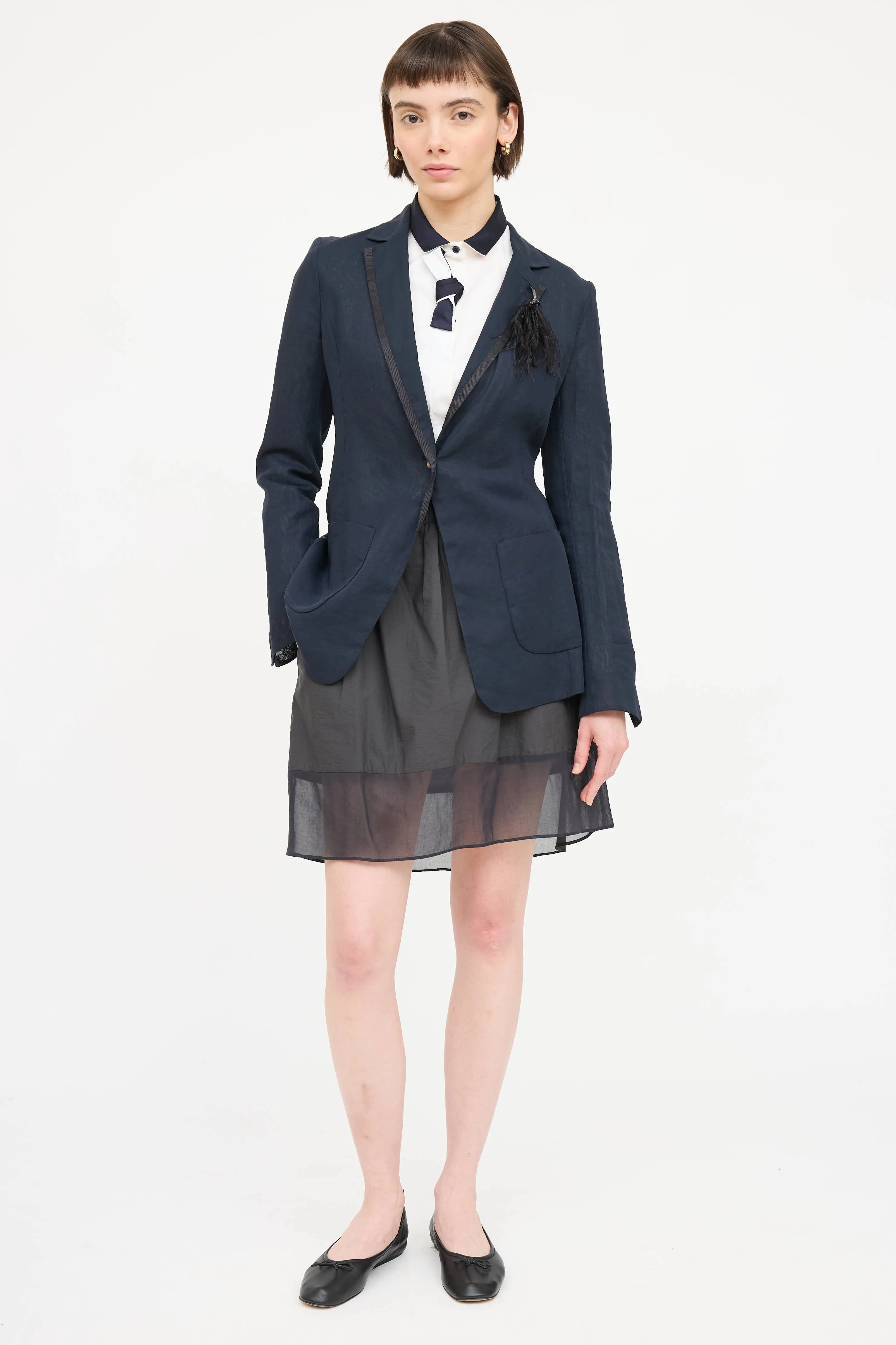 Monili Feather Blazer sold by VSP Consignment product image thumbnail 5