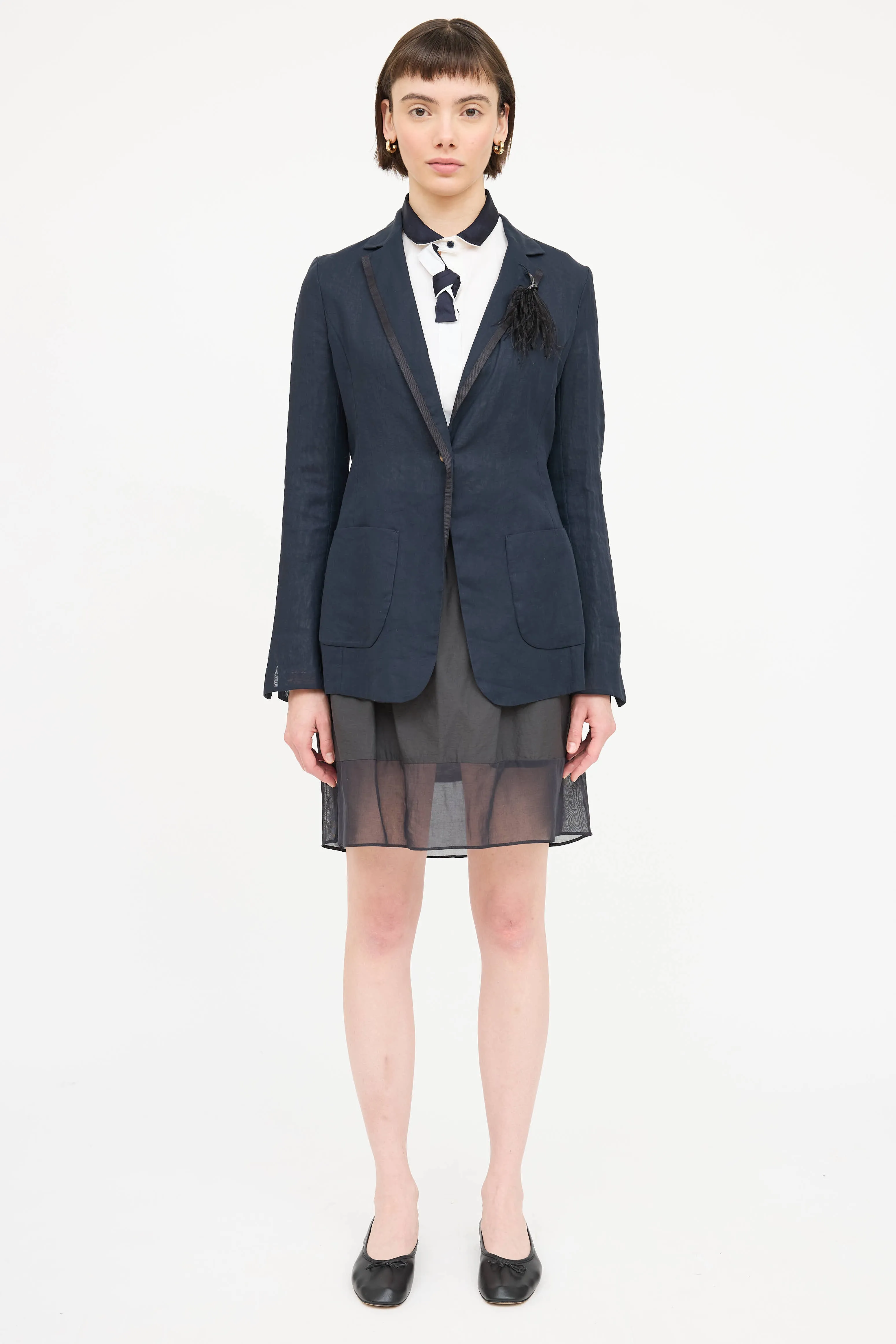 Monili Feather Blazer sold by VSP Consignment product image thumbnail 2