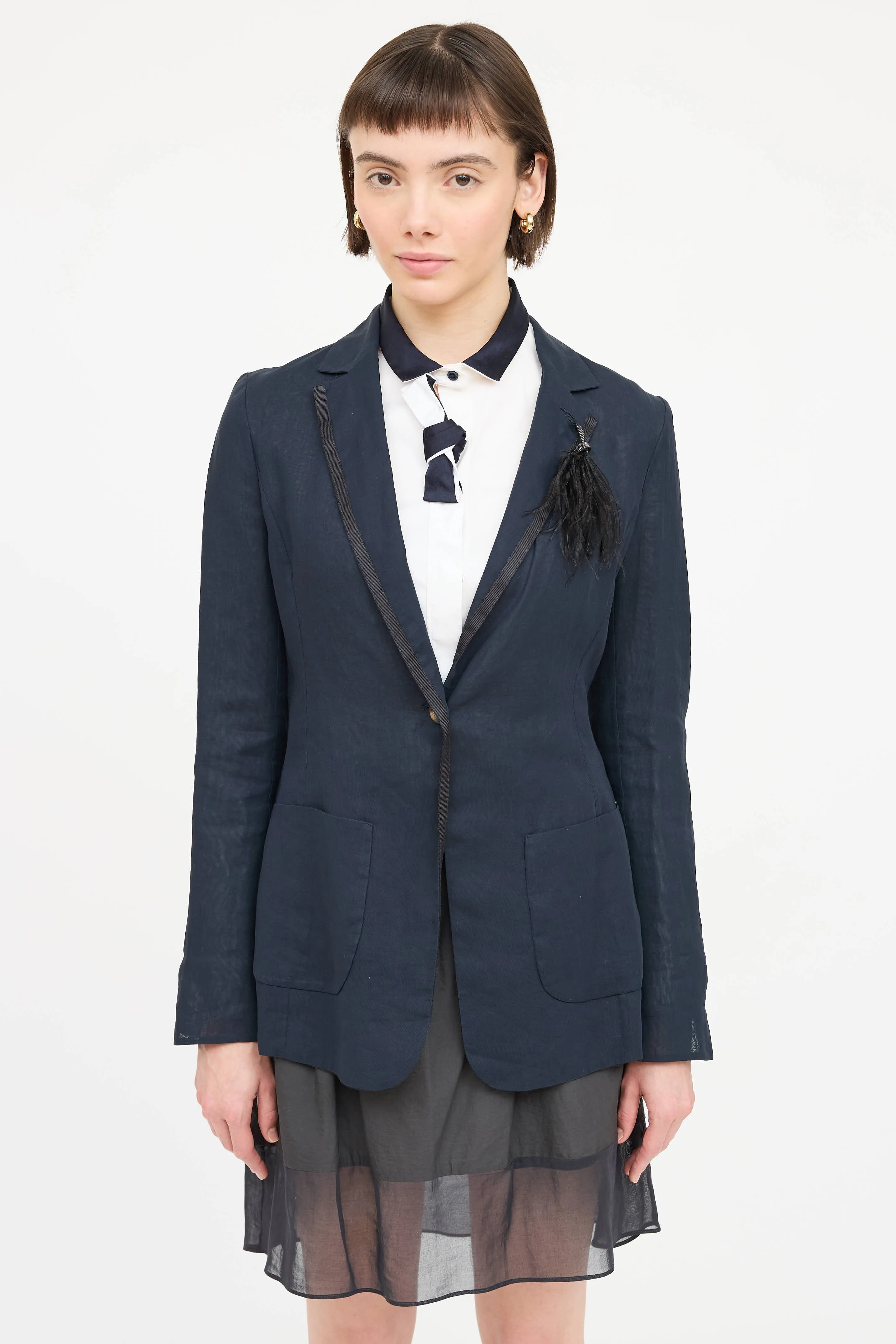 Monili Feather Blazer sold by VSP Consignment