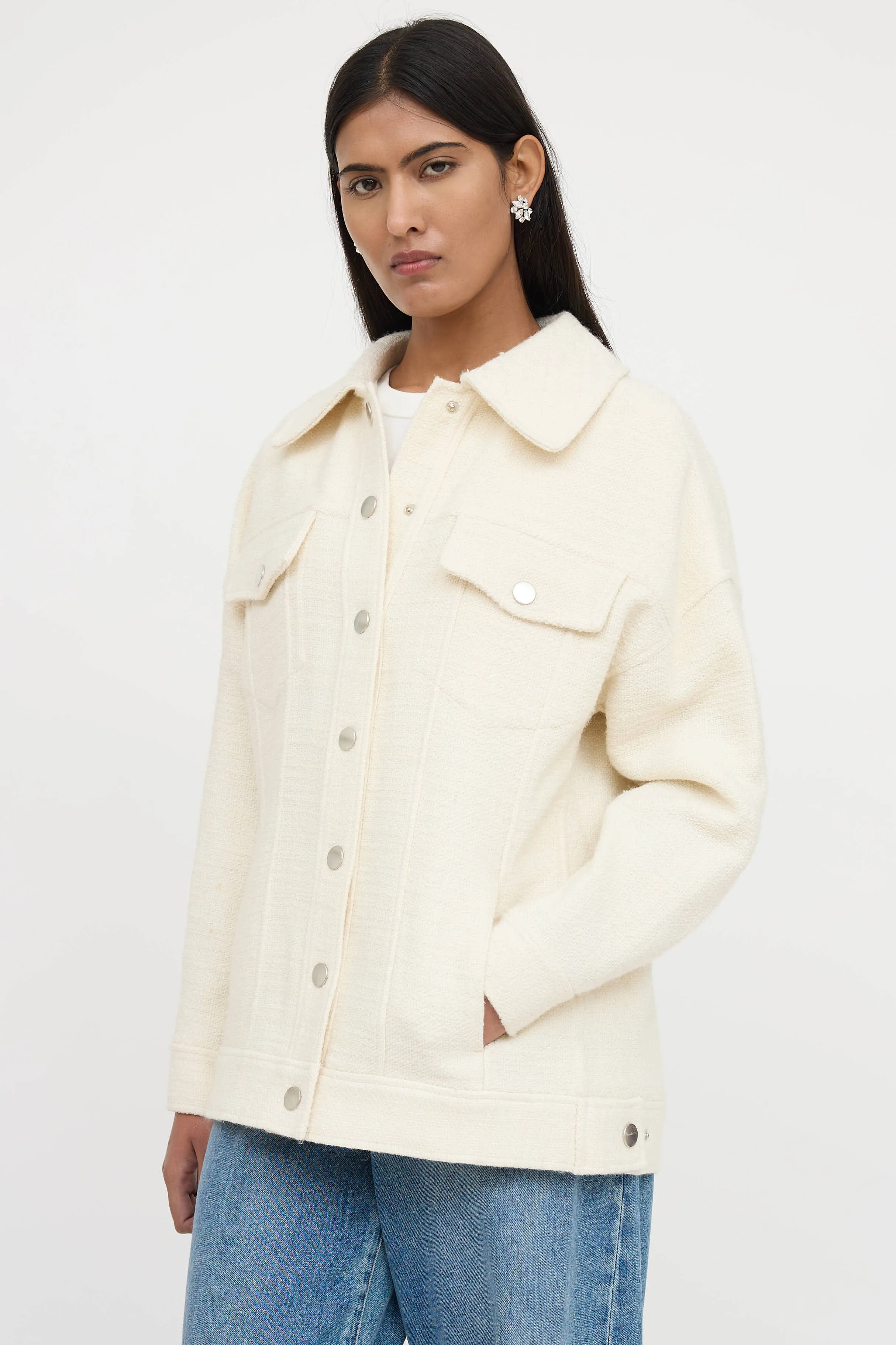 Benson Tweed Shirt Jacket sold by VSP Consignment product image thumbnail 3