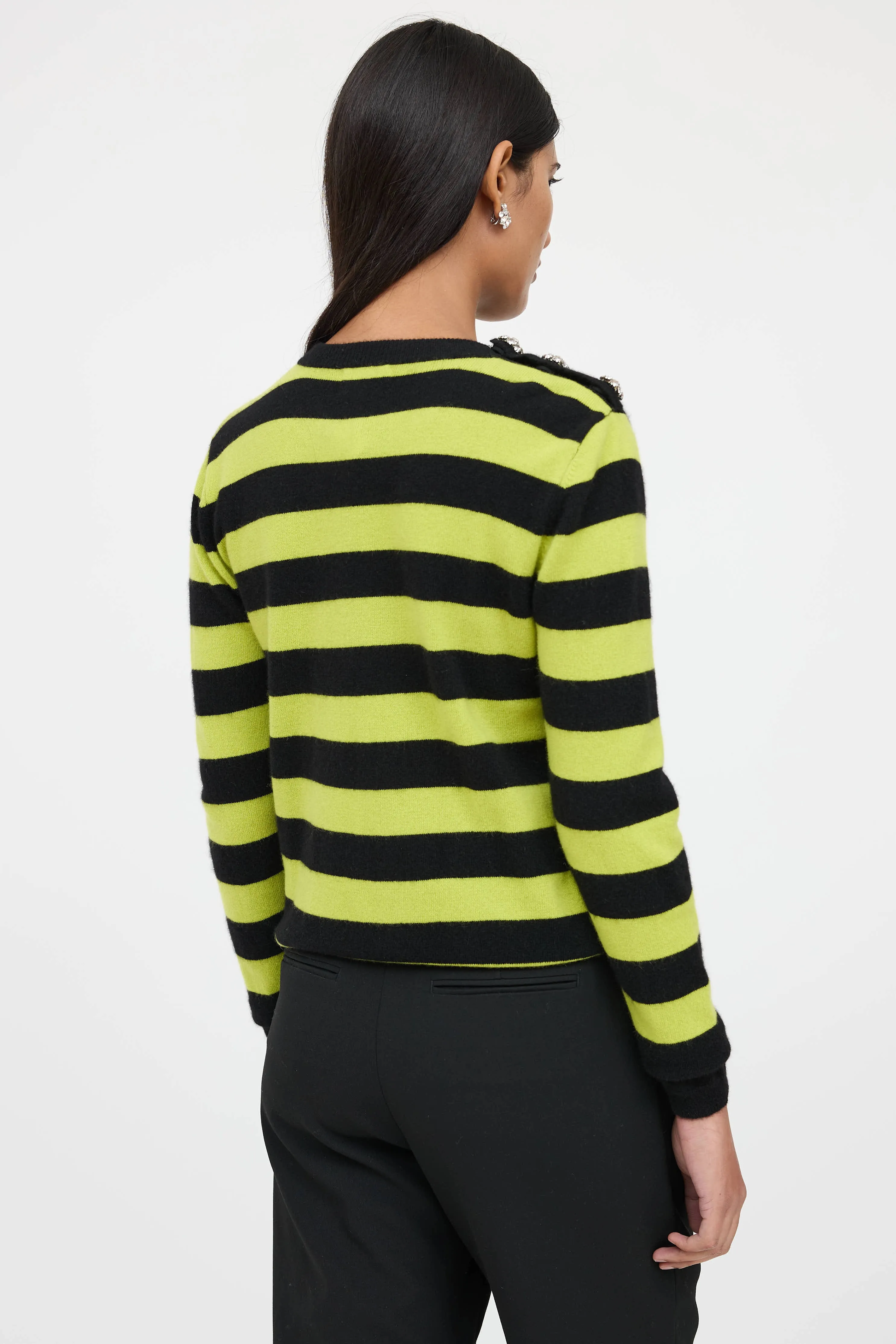 Cashmere Striped Sweater sold by VSP Consignment product image thumbnail 4