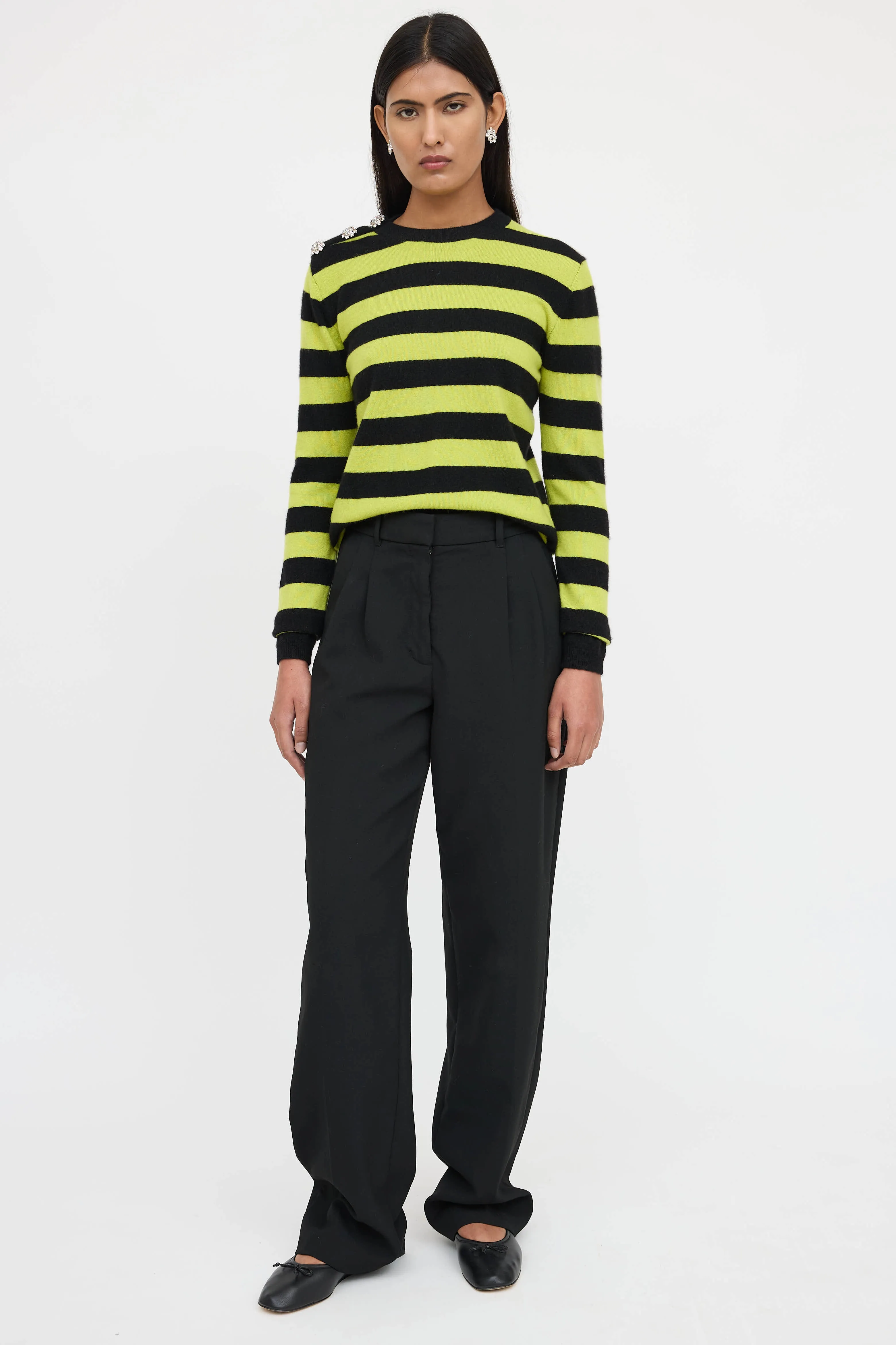 Cashmere Striped Sweater sold by VSP Consignment product image thumbnail 5