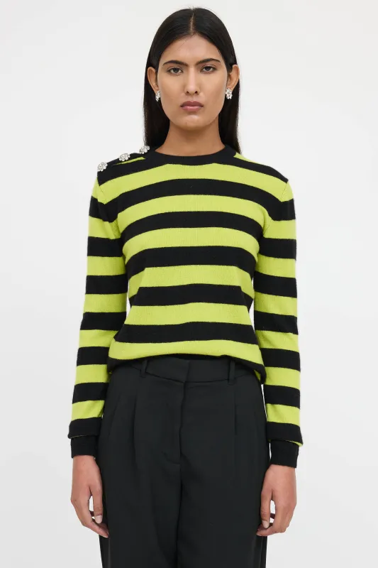 Cashmere Striped Sweater made by Ganni