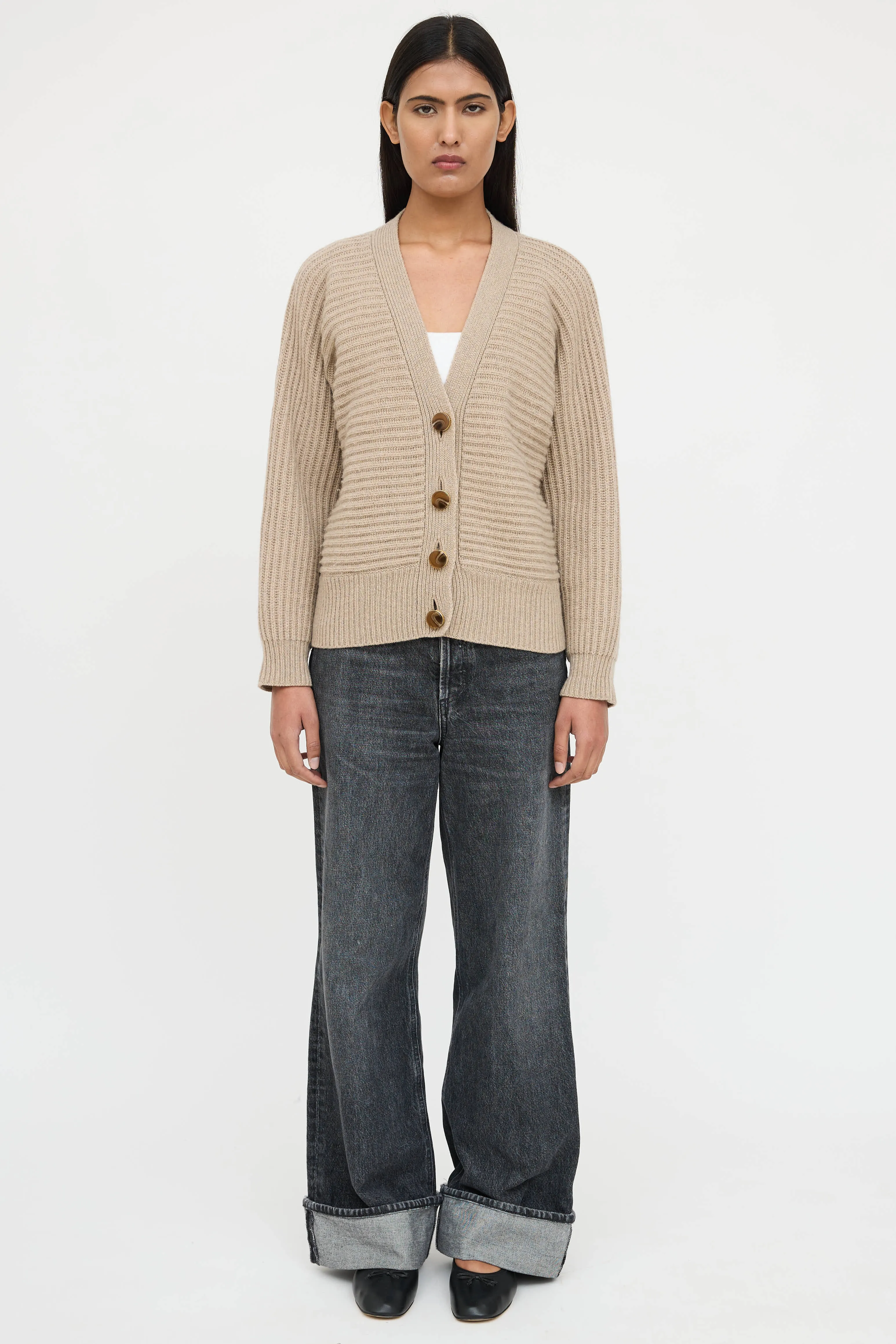 Cashmere Ribbed Cardigan sold by VSP Consignment product image thumbnail 2