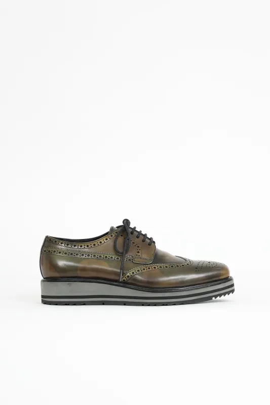 Leather Camo Brogue sold by VSP Consignment