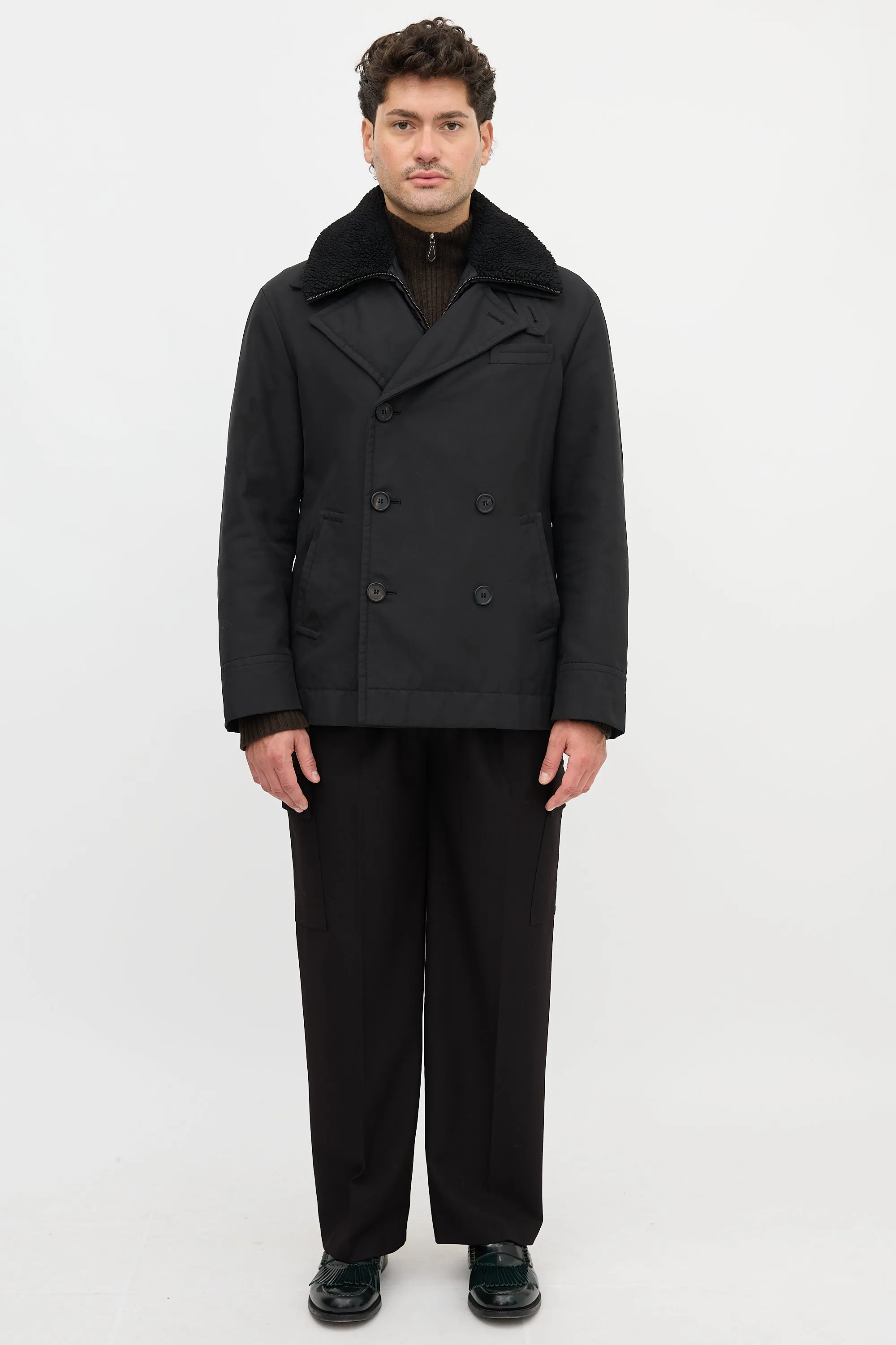 Removable Yoke Pea Coat sold by VSP Consignment product image thumbnail 2