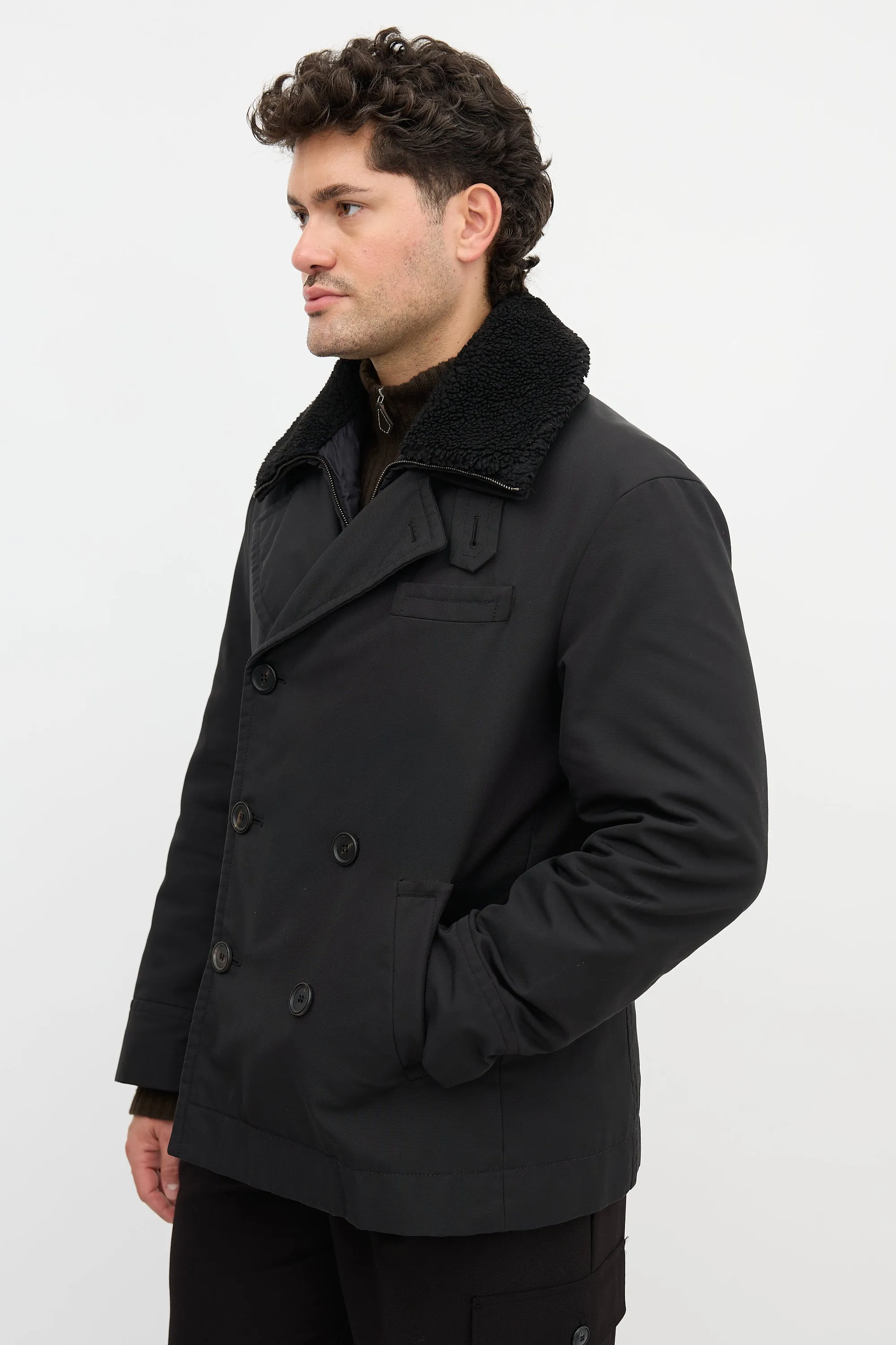Removable Yoke Pea Coat sold by VSP Consignment product image thumbnail 3