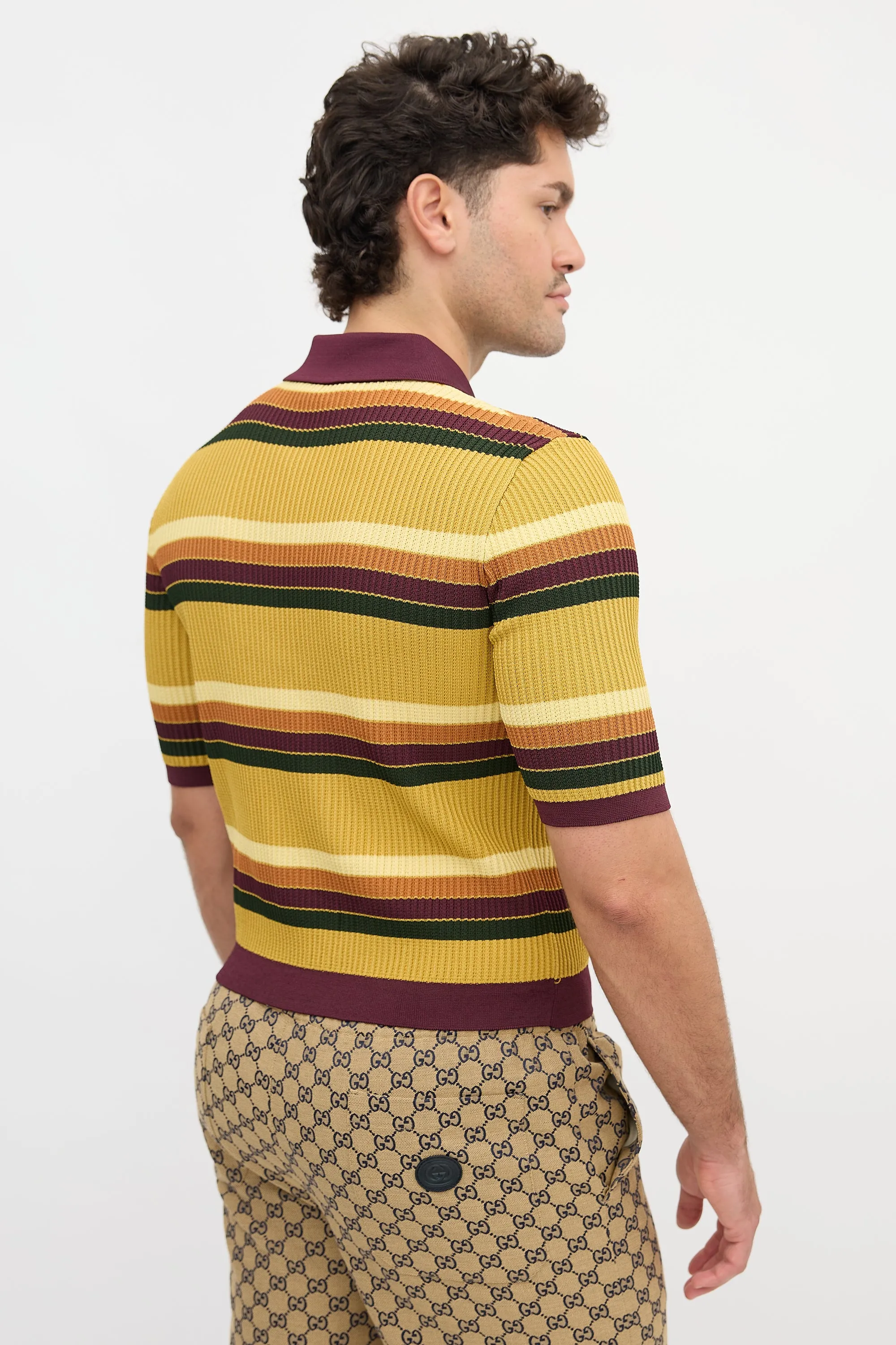 X Adidas Stripe Polo sold by VSP Consignment product image thumbnail 4