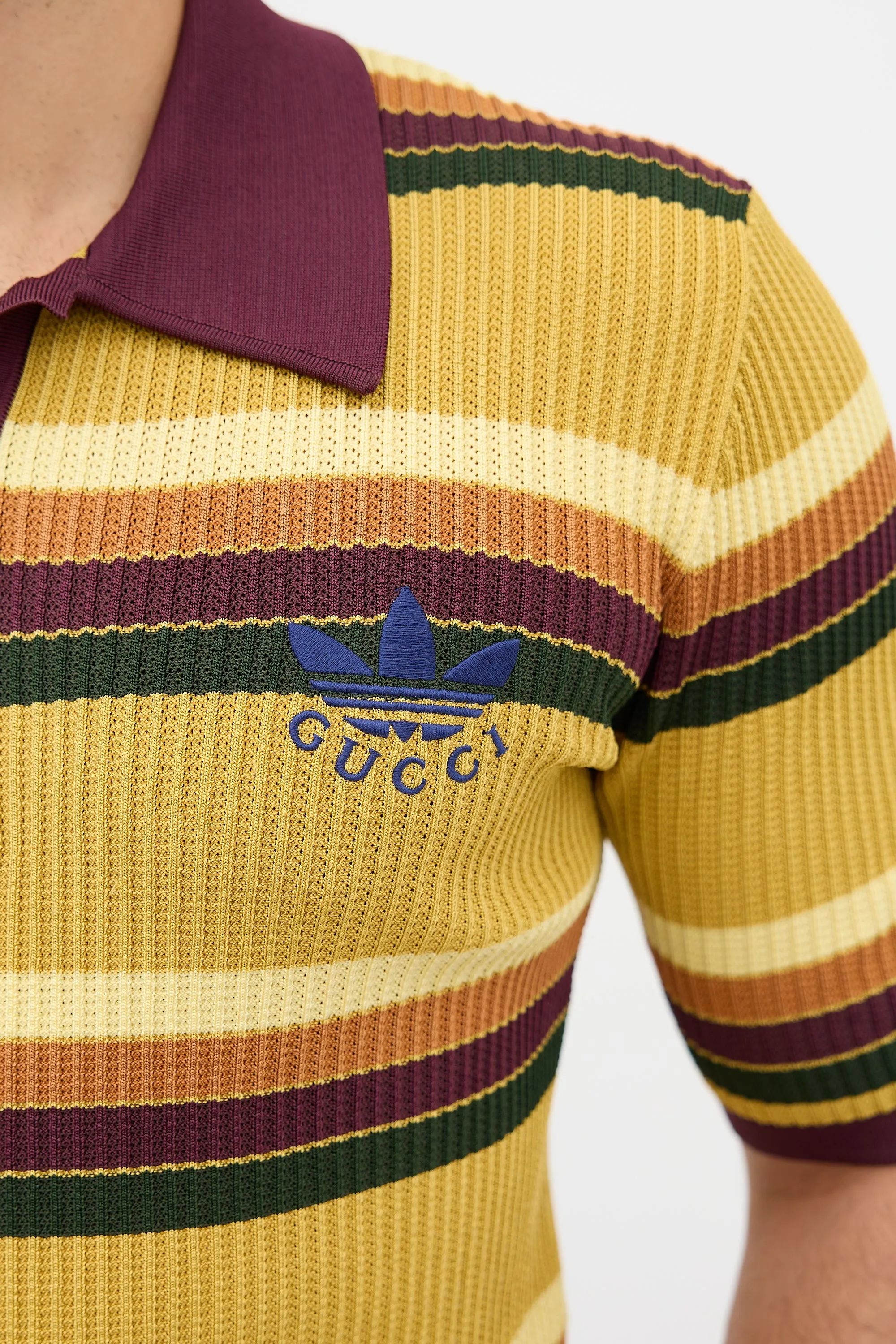 X Adidas Stripe Polo sold by VSP Consignment product image thumbnail 5