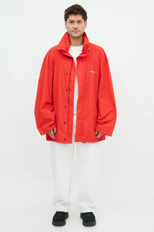 2020 Logo Packable Hood Jacket made by Balenciaga