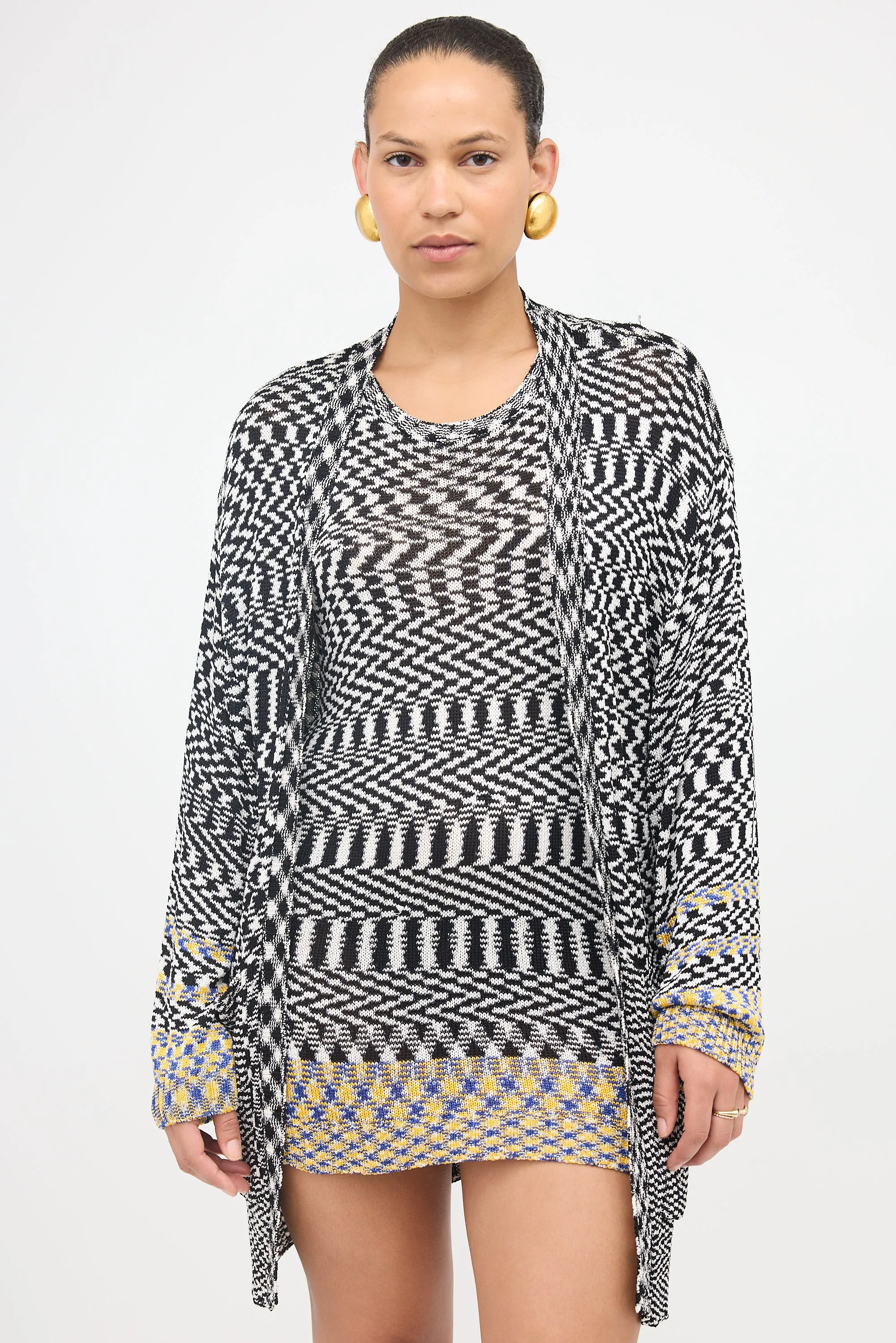 Zigzag Knit Cardigan sold by VSP Consignment