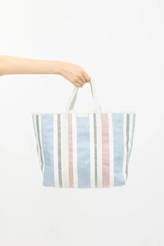 Leather Medium Barbes Tote Bag made by Balenciaga