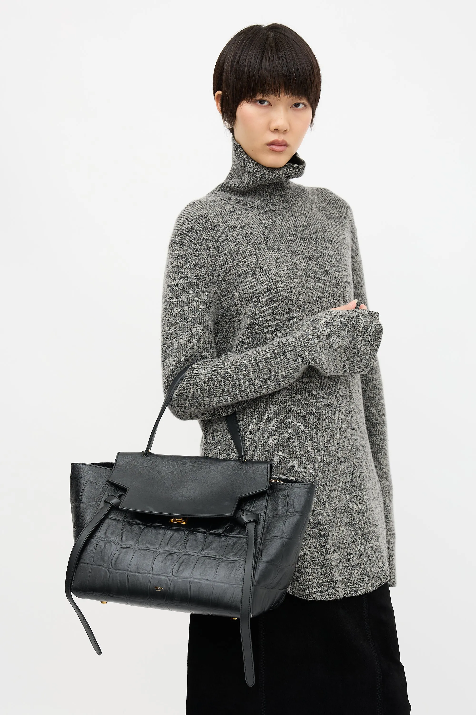2015 Embossed Leather Belt Bag sold by VSP Consignment product image thumbnail 2