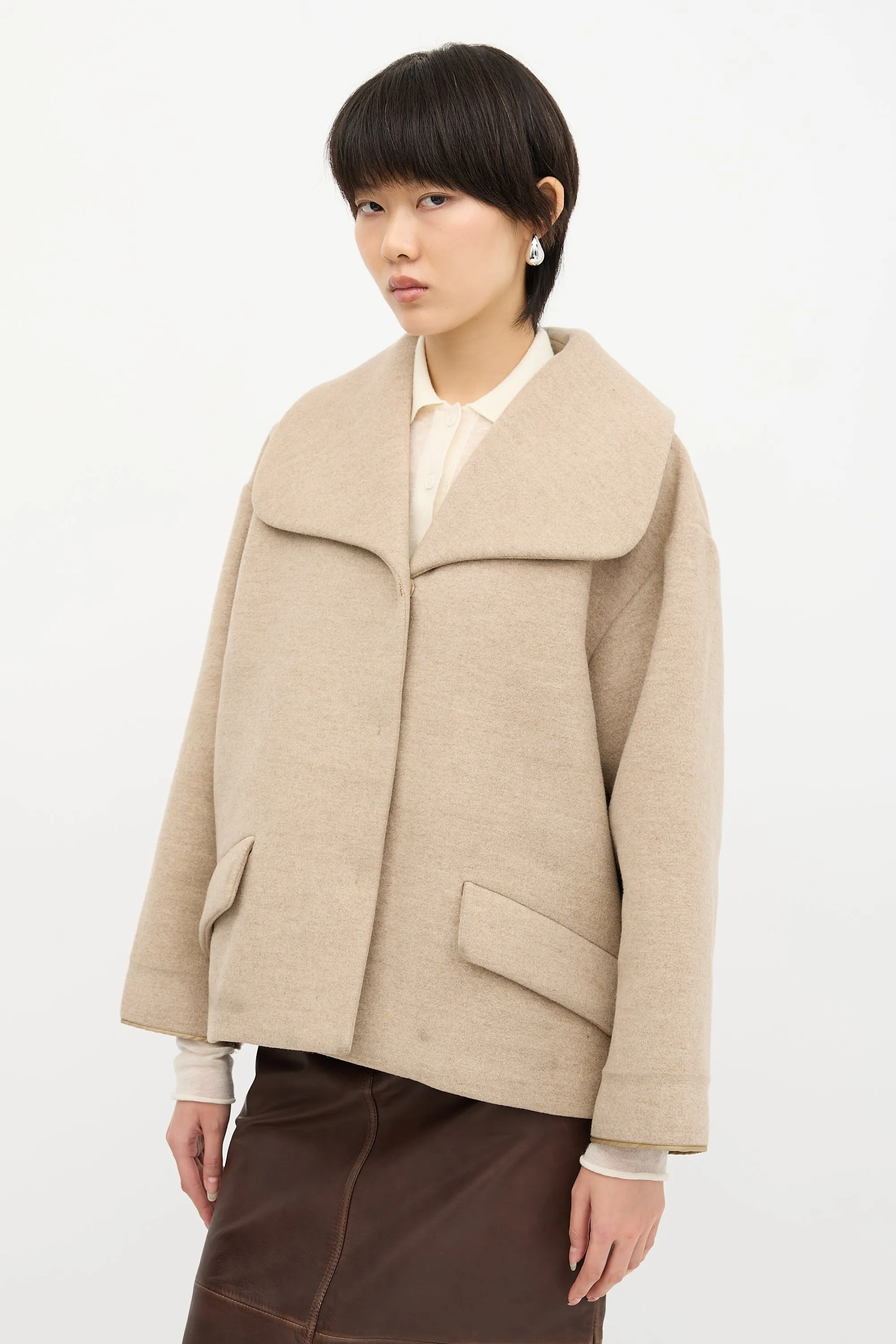 2013 Wool Wide Collar Jacket sold by VSP Consignment product image thumbnail 3