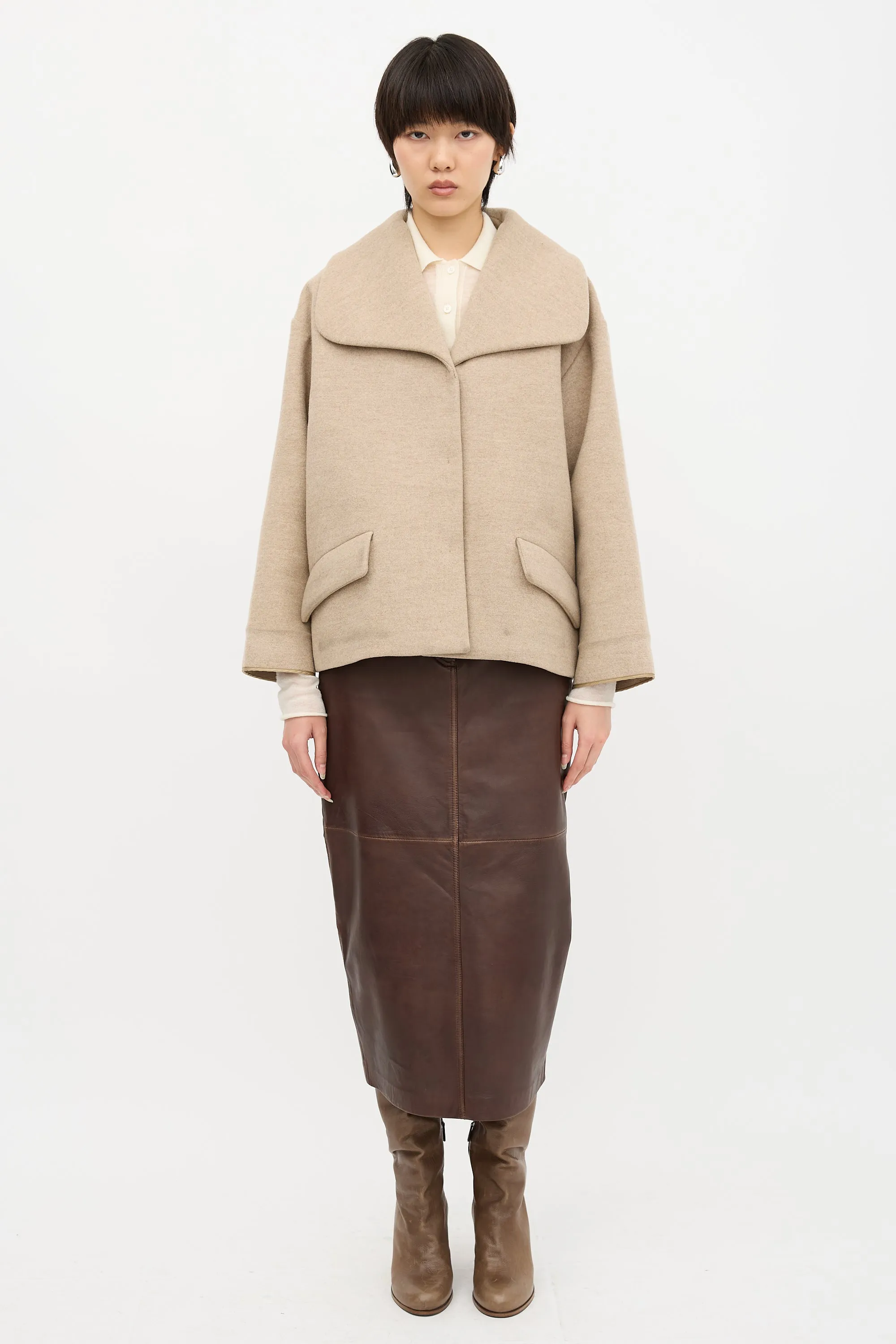 2013 Wool Wide Collar Jacket sold by VSP Consignment product image thumbnail 2