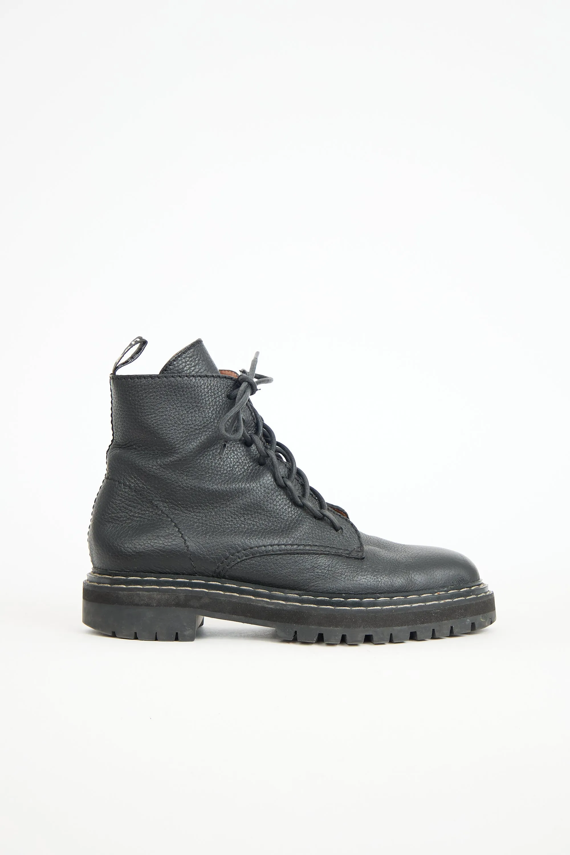 Leather Combat Boot sold by VSP Consignment