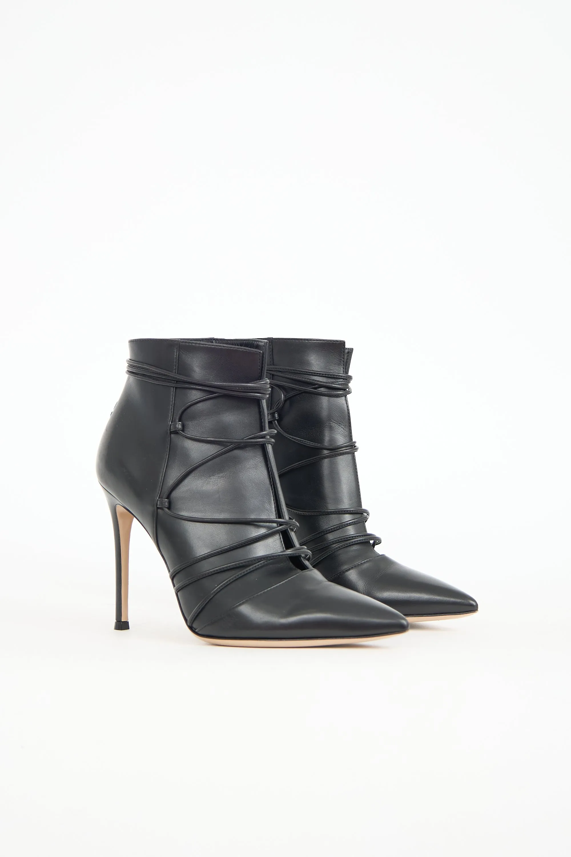 Leather Lace Up Boot sold by VSP Consignment product image thumbnail 2
