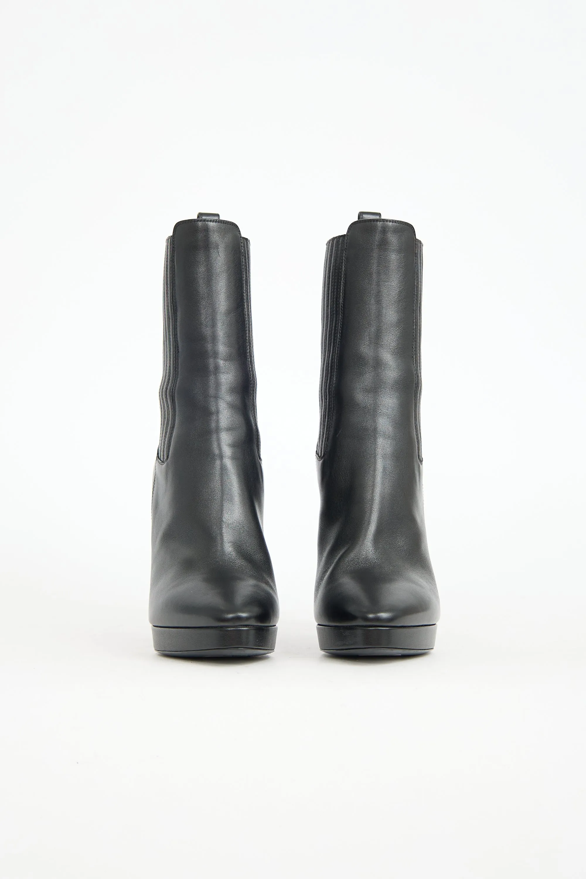 Leather Platform Hall Boot sold by VSP Consignment product image thumbnail 3