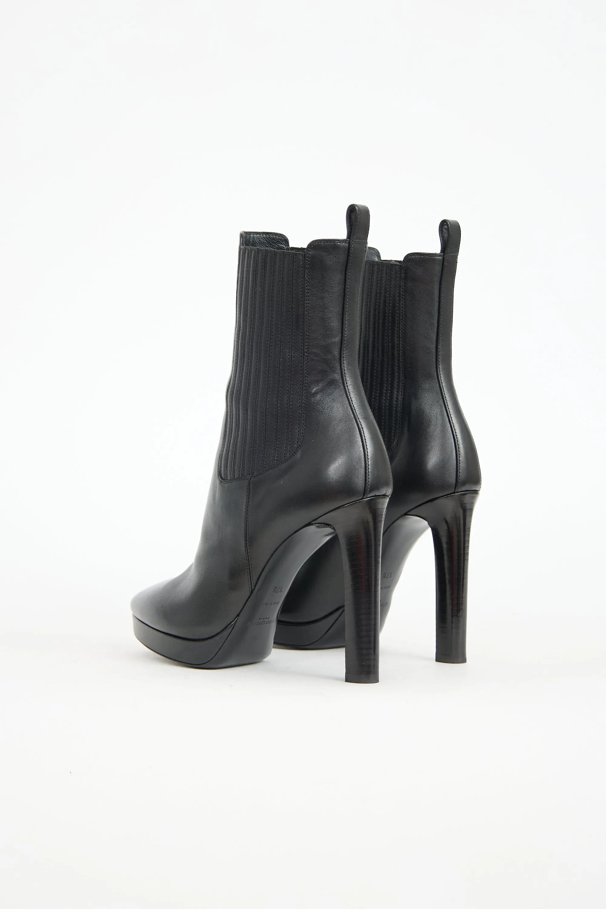 Leather Platform Hall Boot sold by VSP Consignment product image thumbnail 4