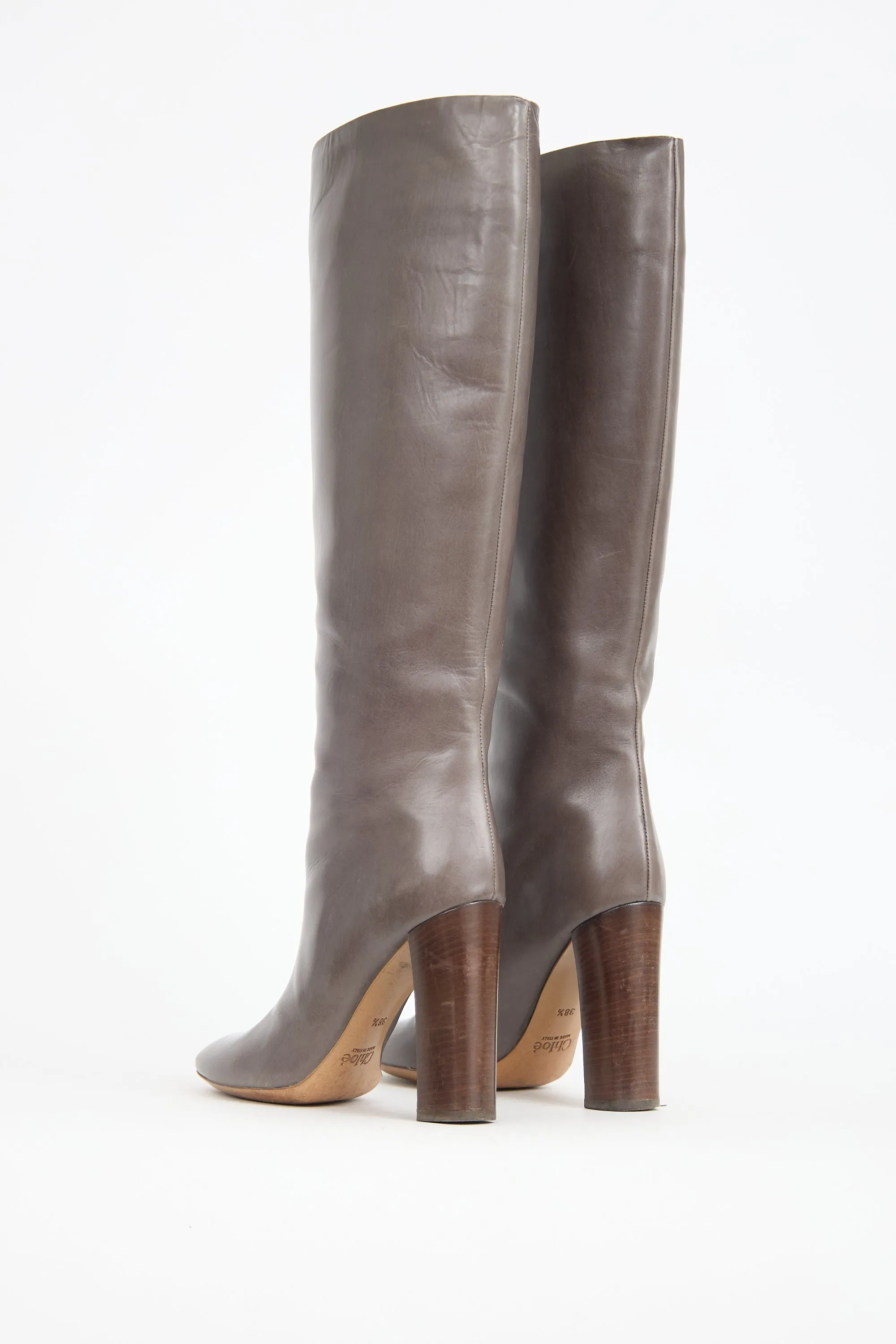 Leather Knee High Boot sold by VSP Consignment product image thumbnail 4