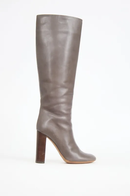 Leather Knee High Boot sold by VSP Consignment