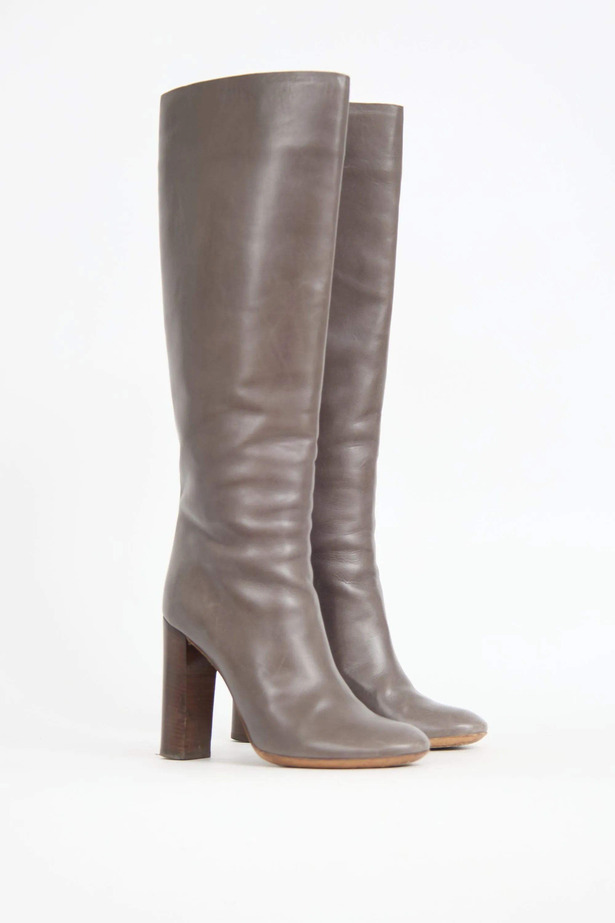 Leather Knee High Boot sold by VSP Consignment product image thumbnail 2