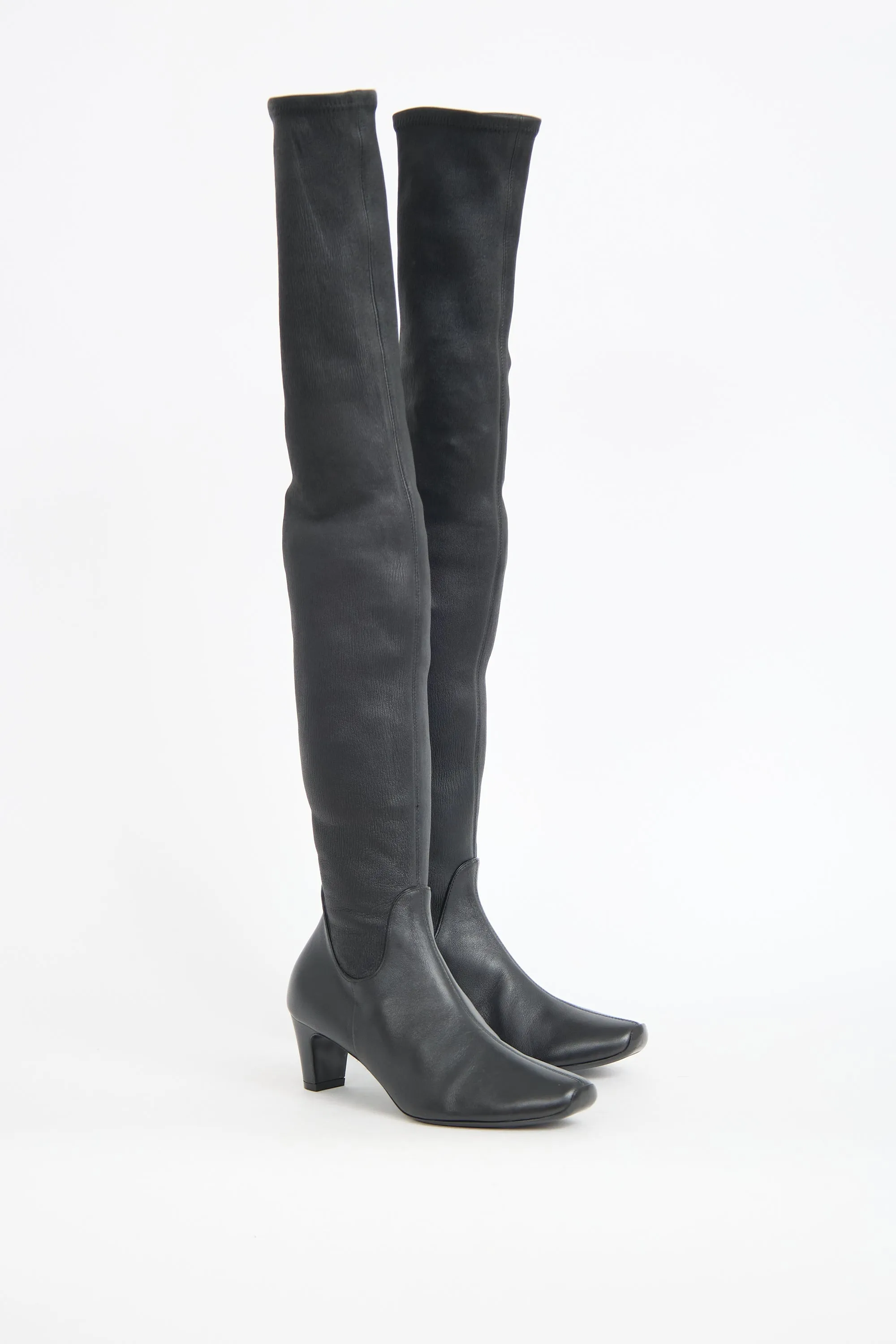Leather Over The Knee Boot sold by VSP Consignment product image thumbnail 2