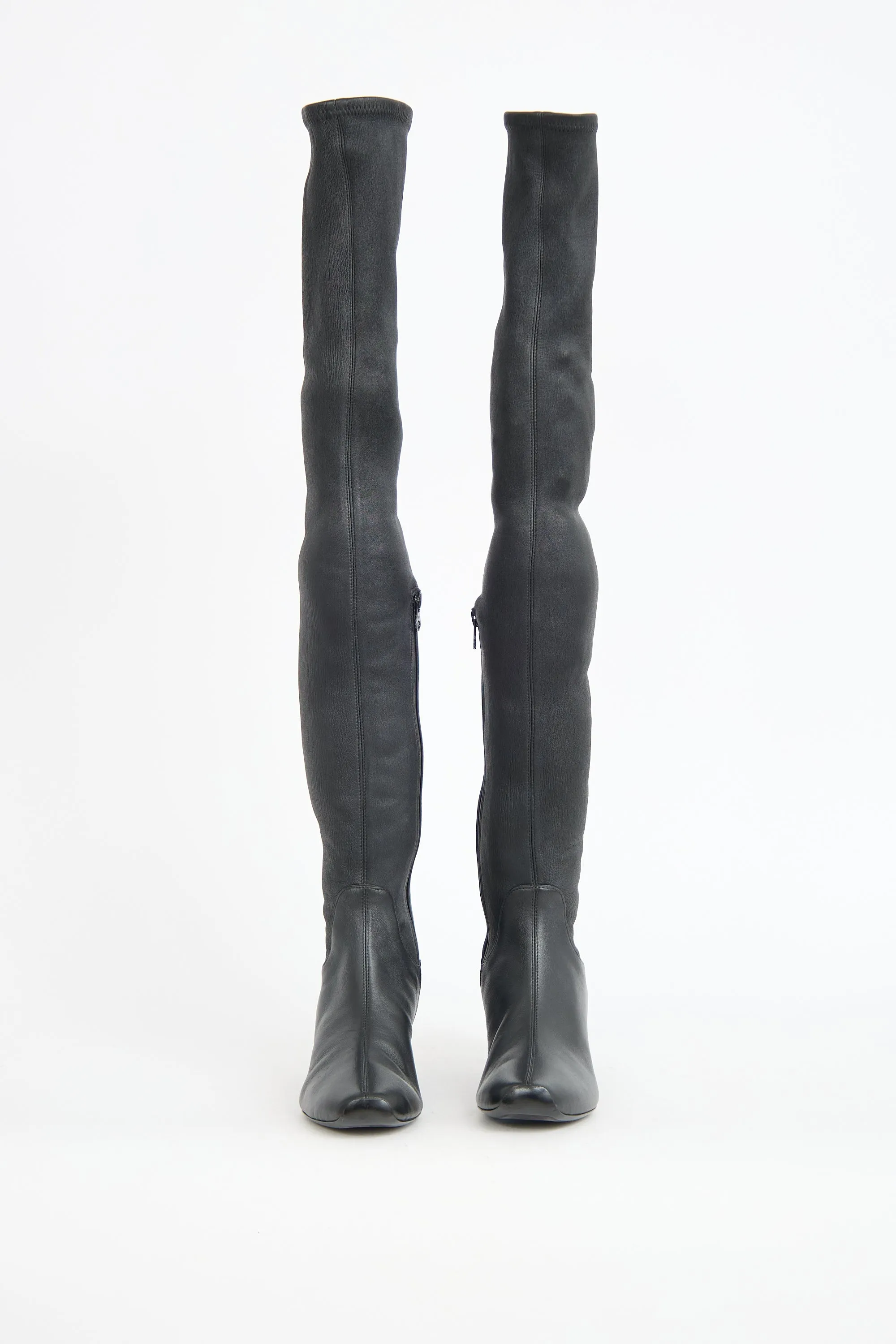 Leather Over The Knee Boot sold by VSP Consignment product image thumbnail 3