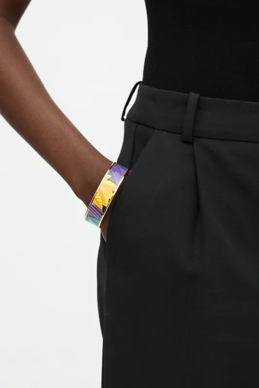 Enamel Les Perroquets Bangle sold by VSP Consignment