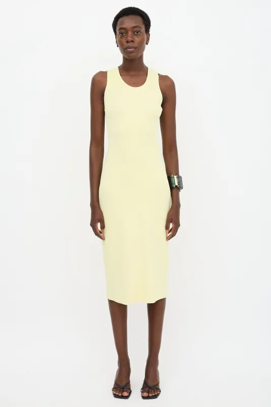 Rib Knit Button Dress made by Proenza Schouler