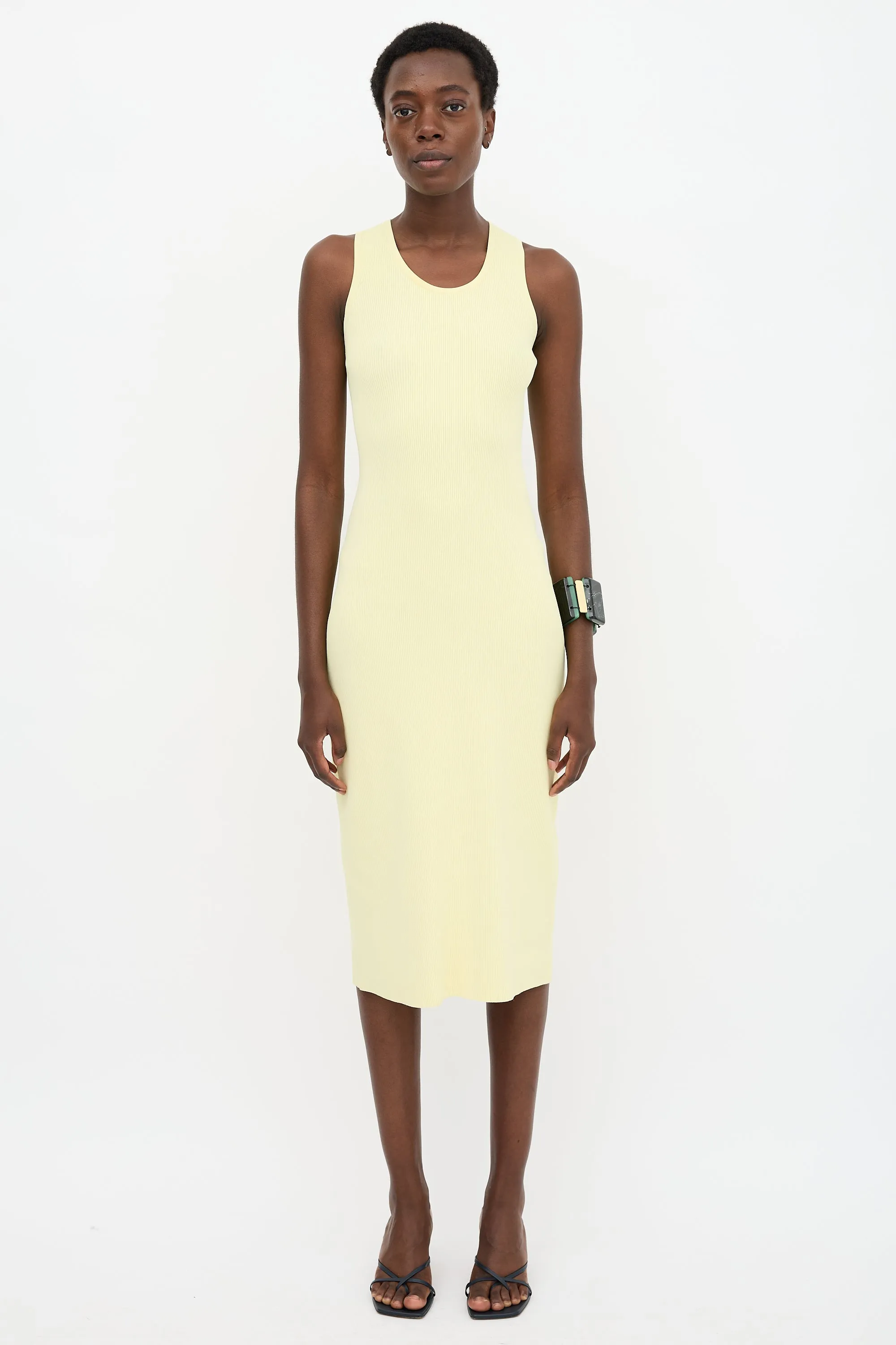 Rib Knit Button Dress sold by VSP Consignment