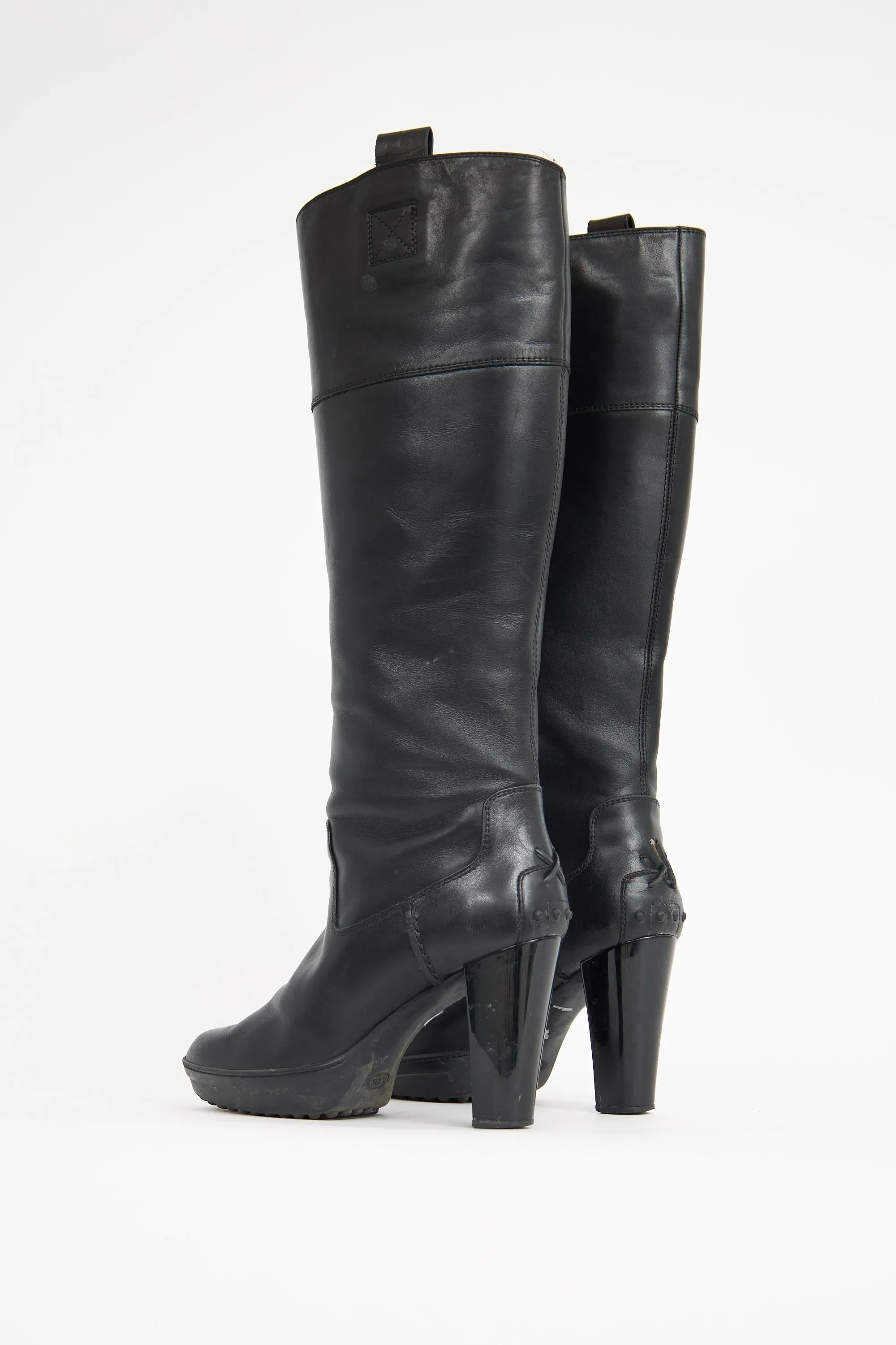 Leather Knee Boot sold by VSP Consignment product image thumbnail 4