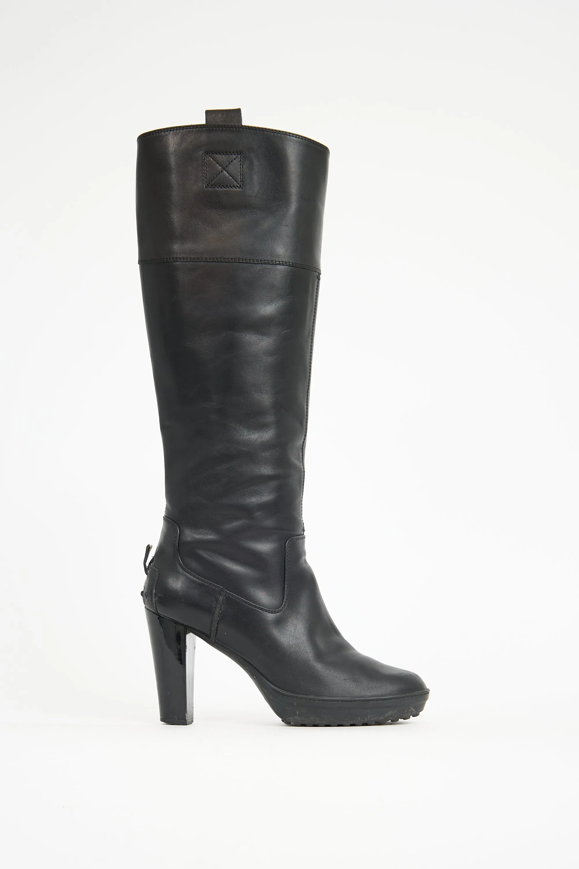 Leather Knee Boot sold by VSP Consignment