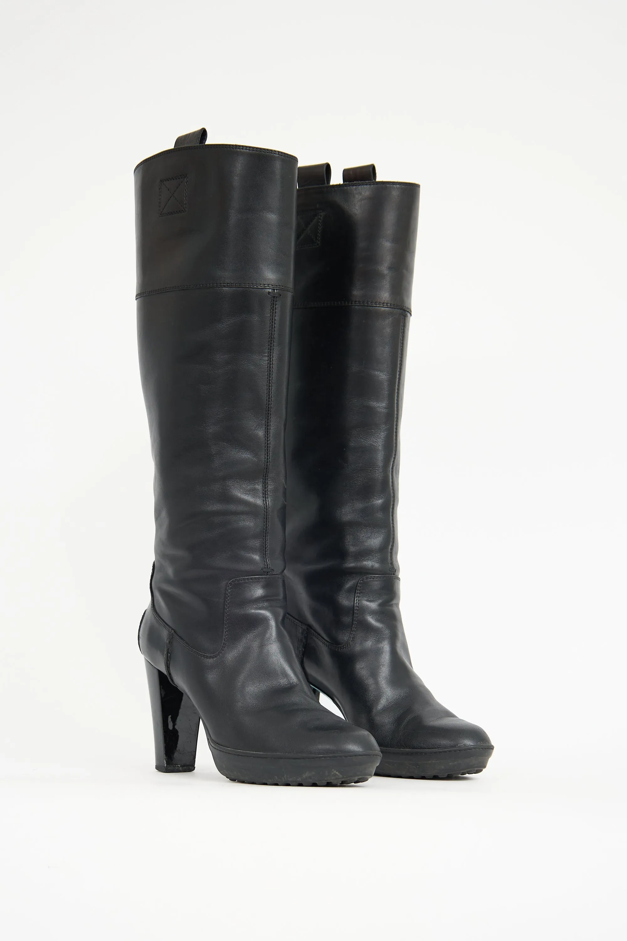 Leather Knee Boot sold by VSP Consignment product image thumbnail 2
