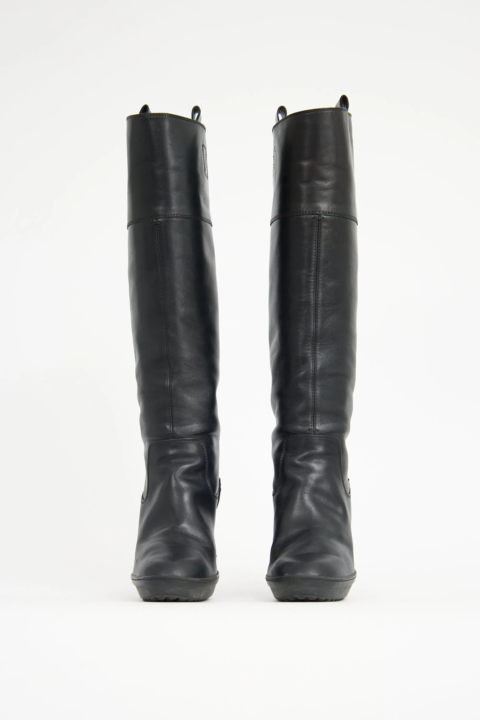 Leather Knee Boot sold by VSP Consignment product image thumbnail 3
