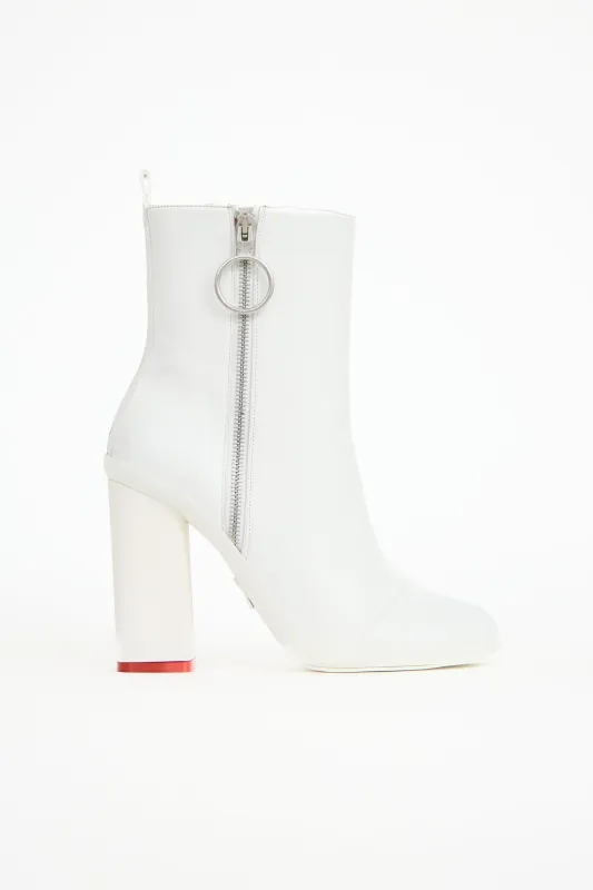 Leather Zip Boot sold by VSP Consignment