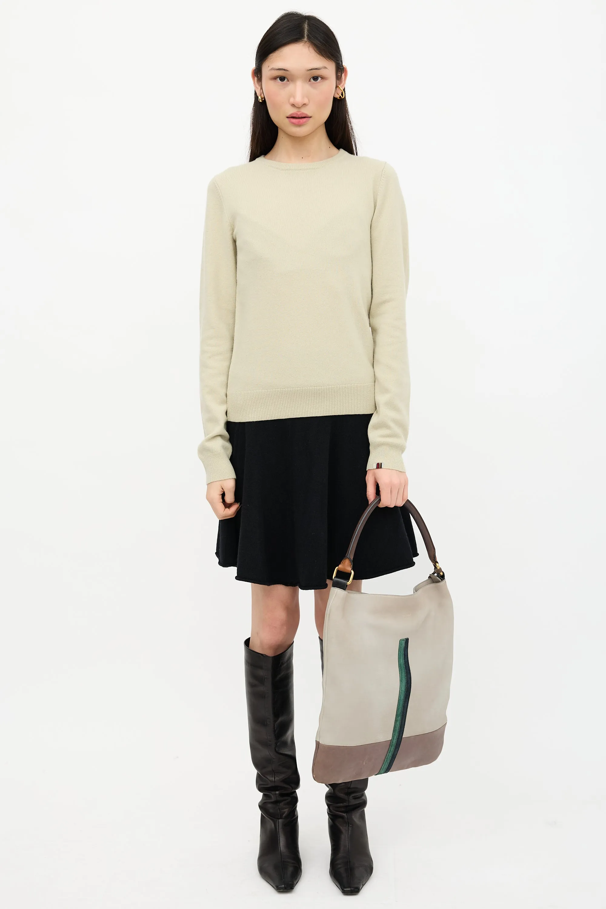 2010 Leather Racer Stripe Bag sold by VSP Consignment product image thumbnail 4