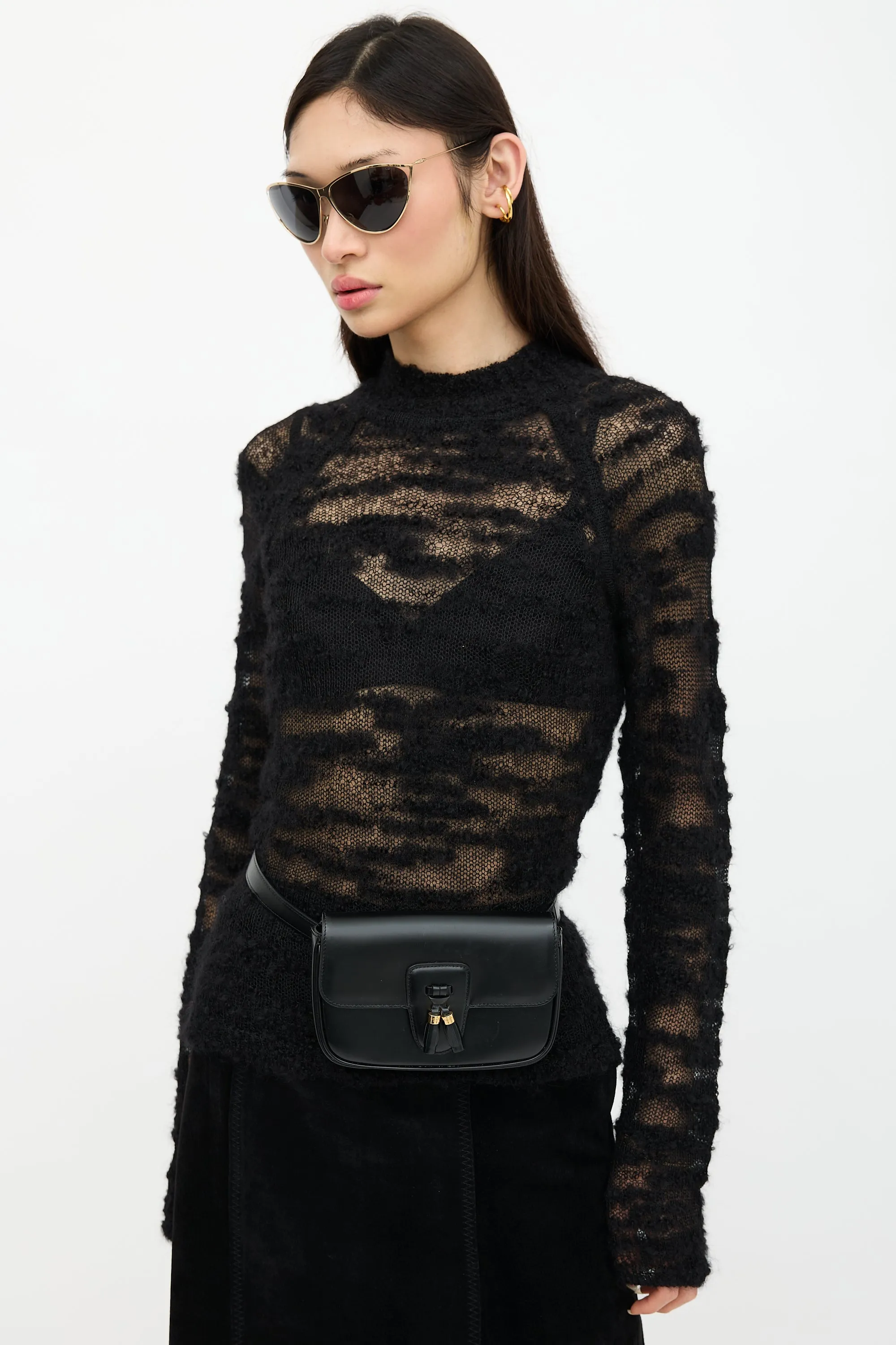 Leather Tassel Belt Bag sold by VSP Consignment product image thumbnail 2