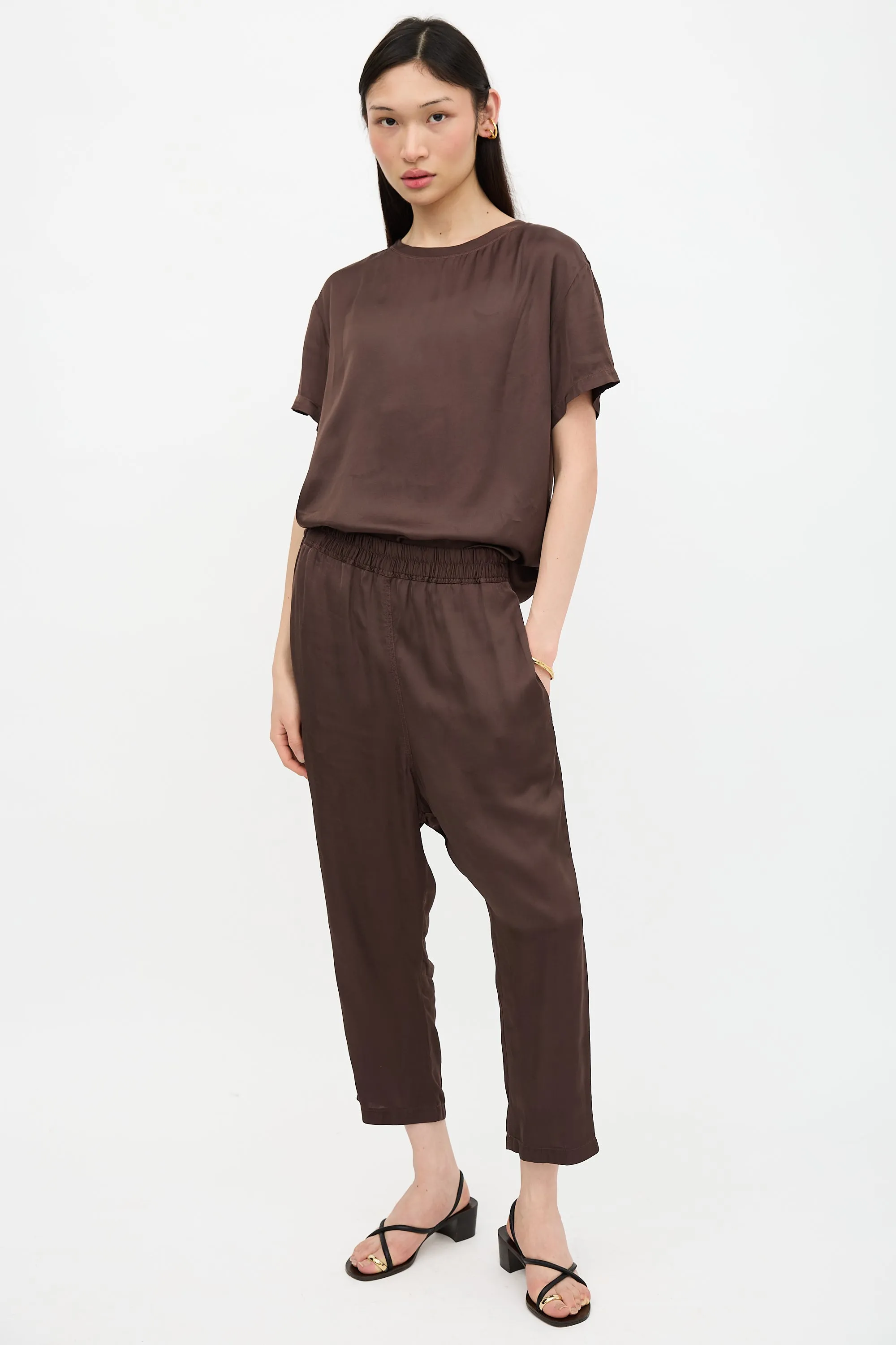 Satin Cropped Pant sold by VSP Consignment product image thumbnail 2