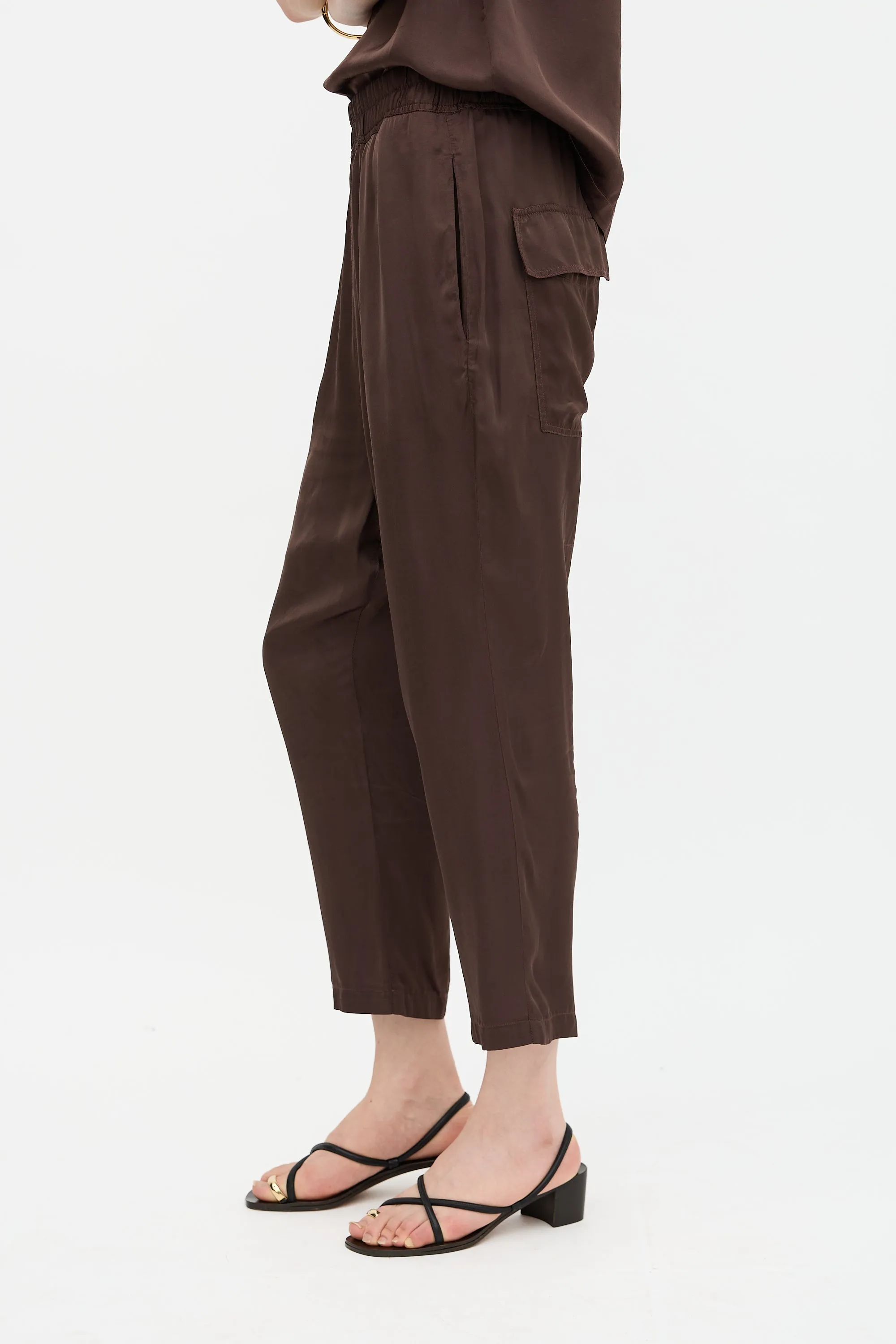 Satin Cropped Pant sold by VSP Consignment product image thumbnail 3
