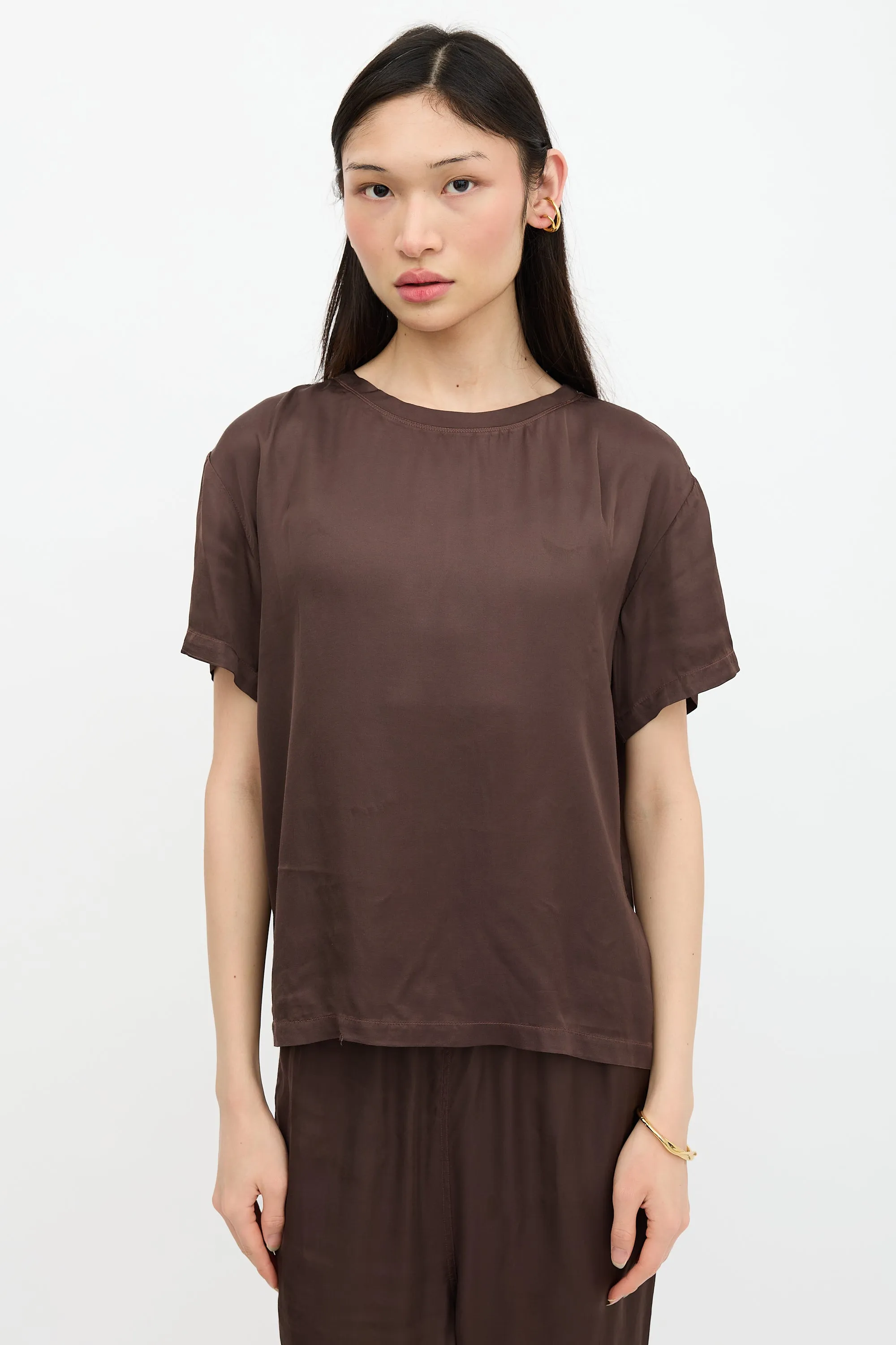 Satin Boxy T-Shirt sold by VSP Consignment