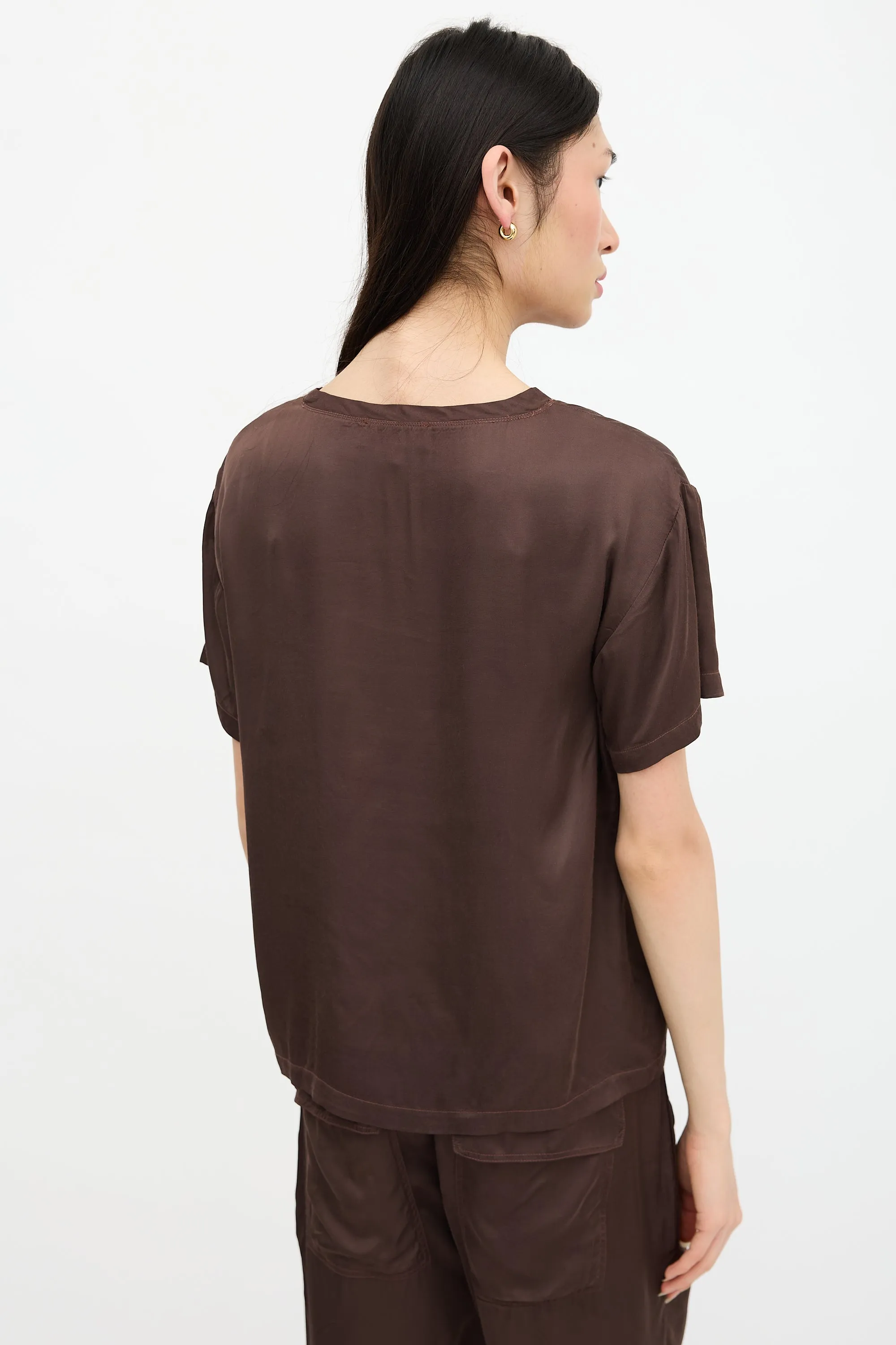 Satin Boxy T-Shirt sold by VSP Consignment product image thumbnail 4