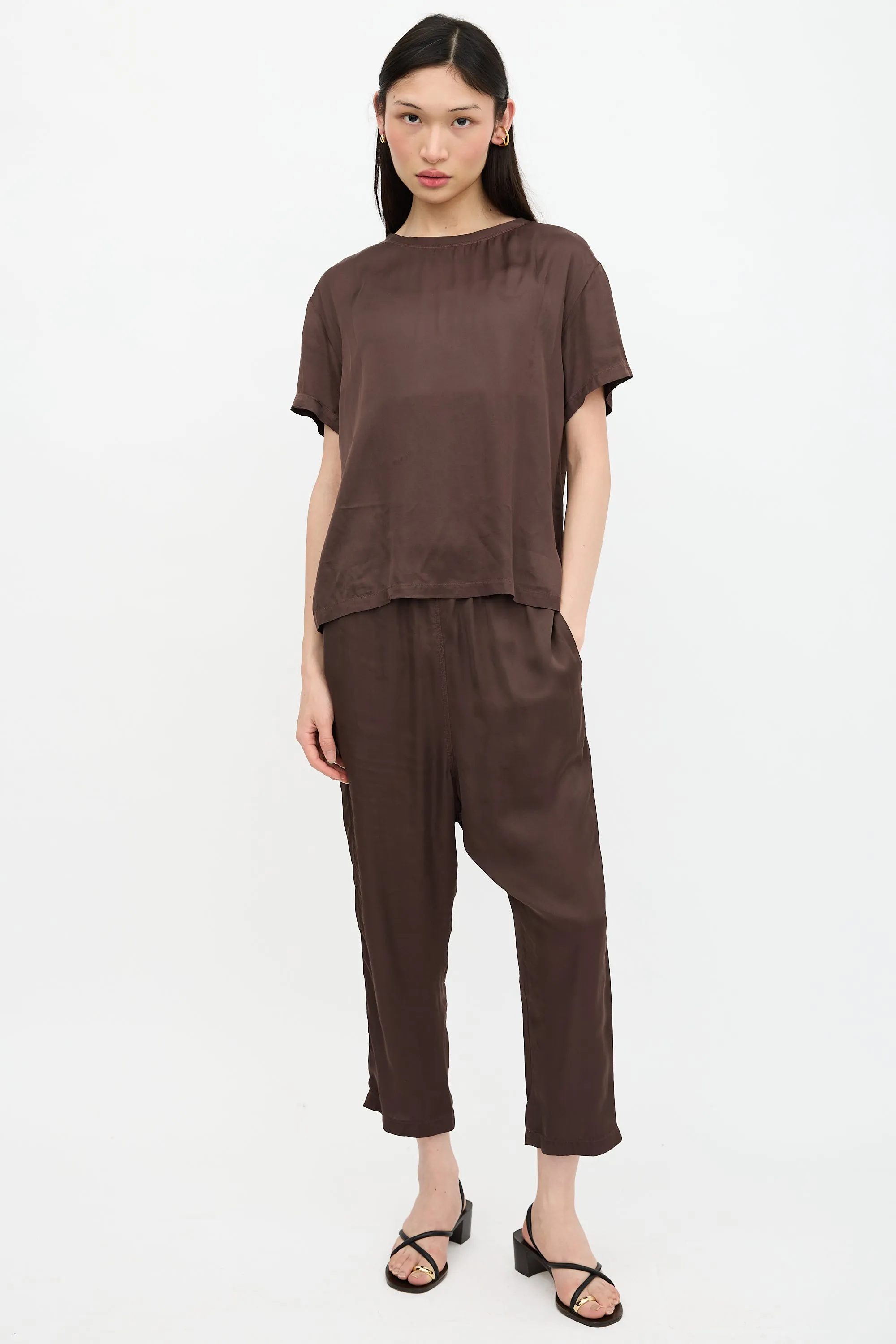 Satin Boxy T-Shirt sold by VSP Consignment product image thumbnail 5