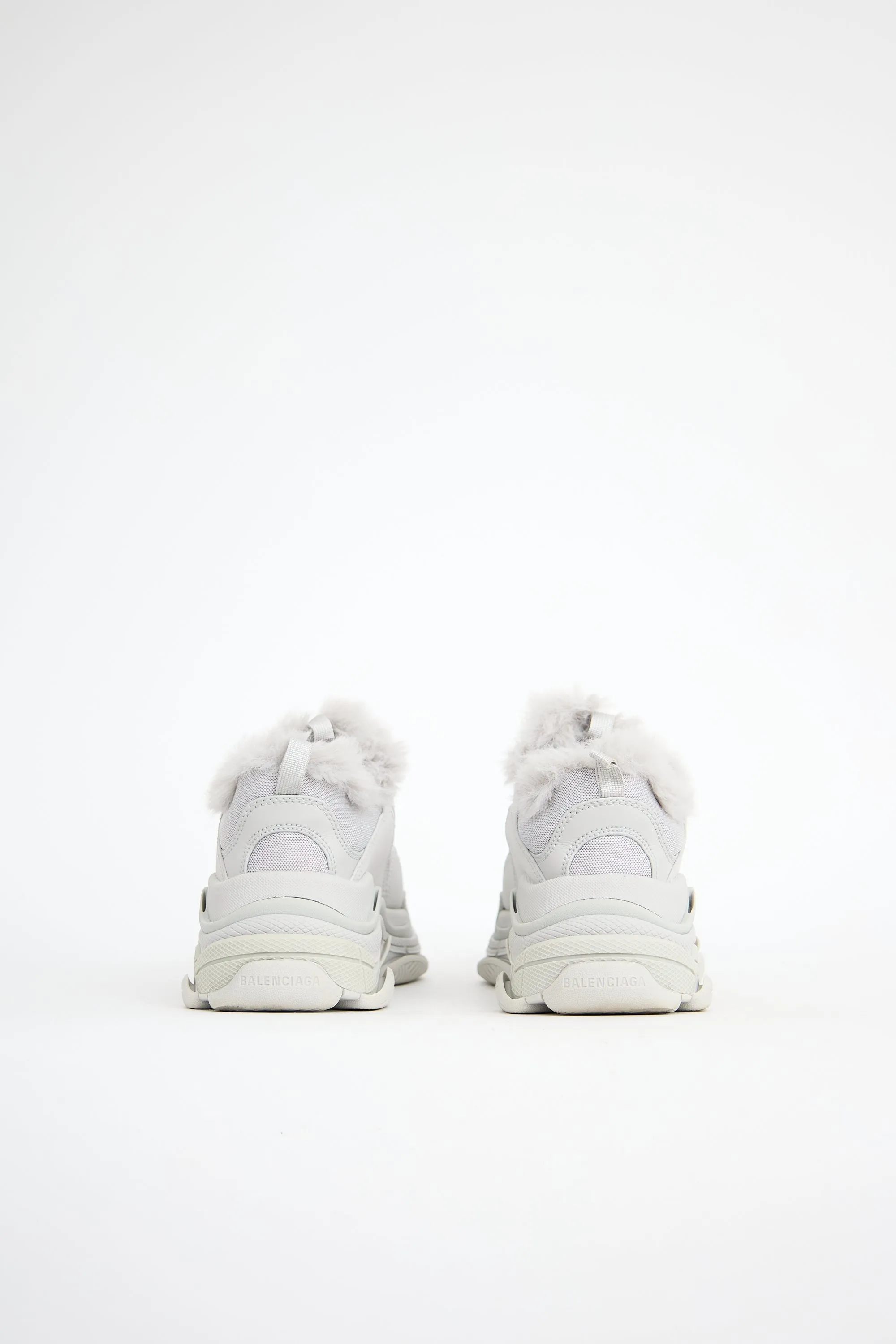 Faux Fur Lined Triple S Sneaker sold by VSP Consignment product image thumbnail 4
