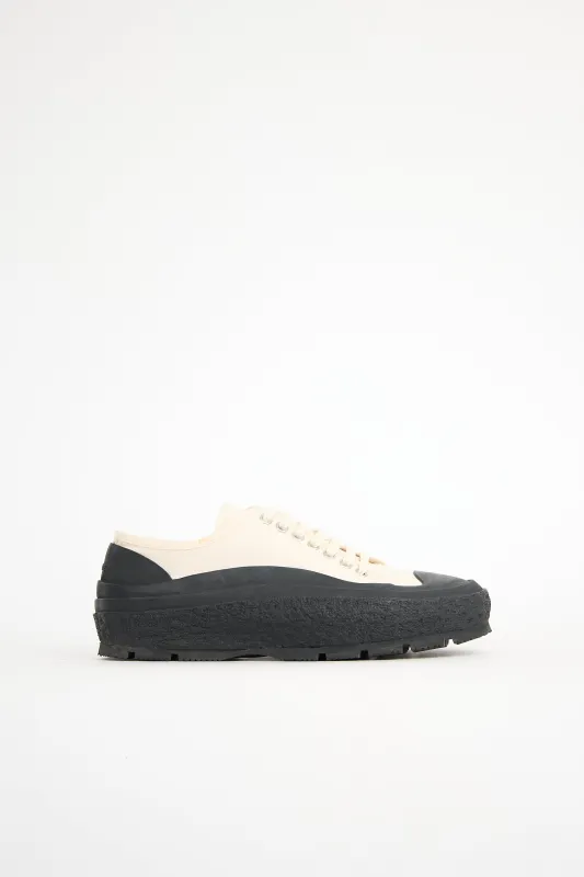 Canvas & Rubber Platform Sneaker made by Jil Sander