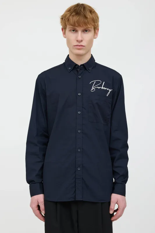 Logo Button Up Shirt sold by VSP Consignment