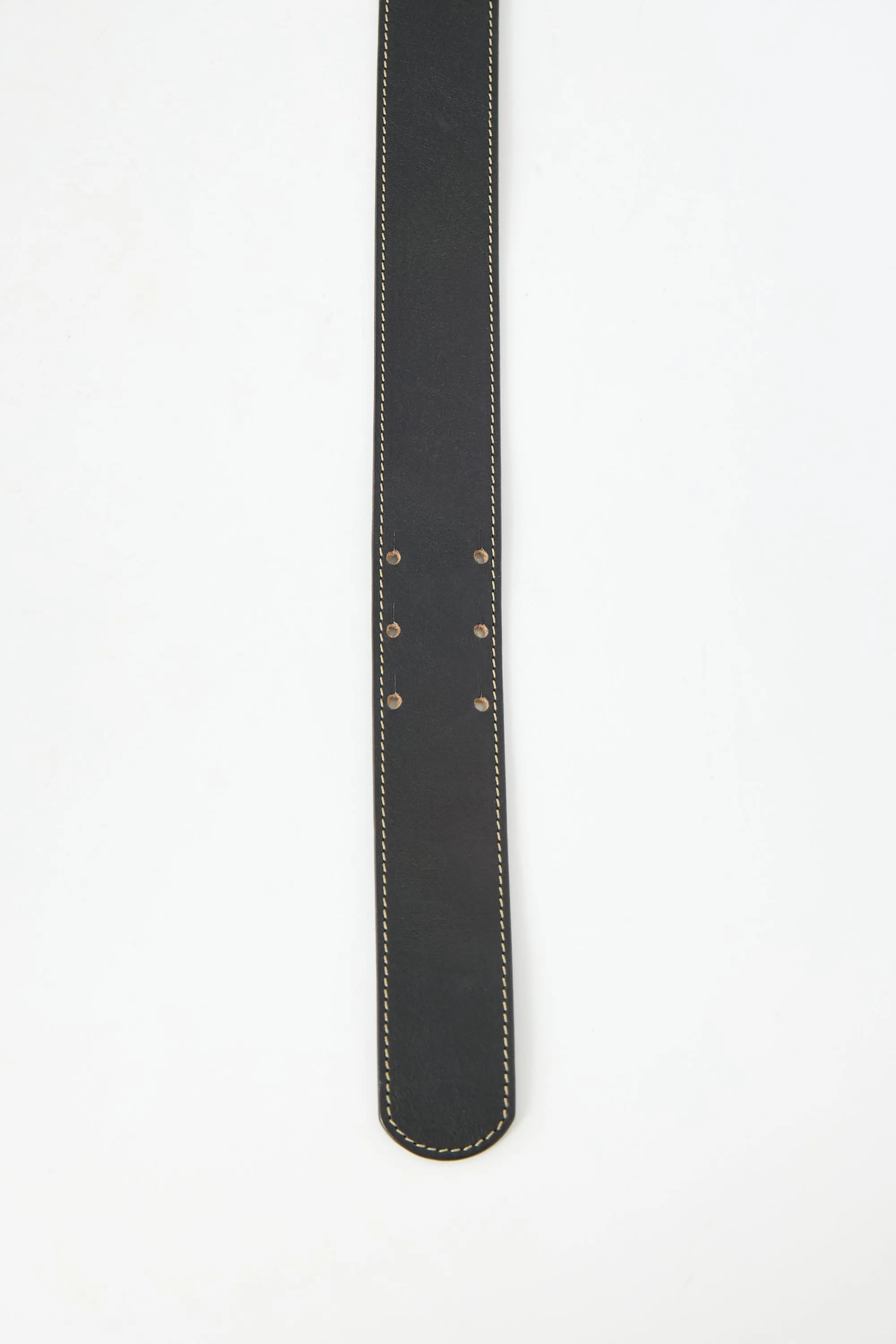 Leather Logo Buckle Belt sold by VSP Consignment product image thumbnail 4